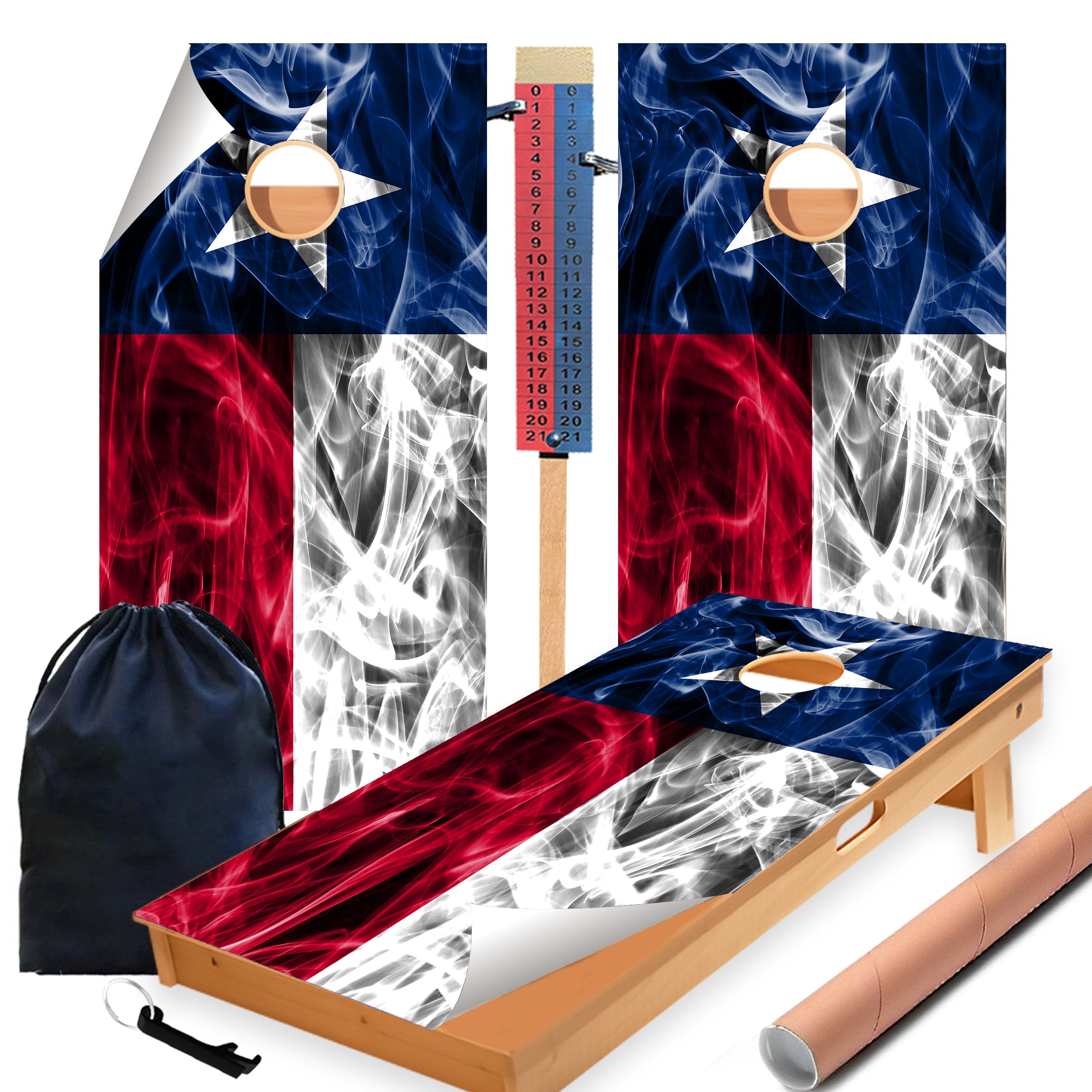 Texas Cornhole Boards Wraps (Set of 2)