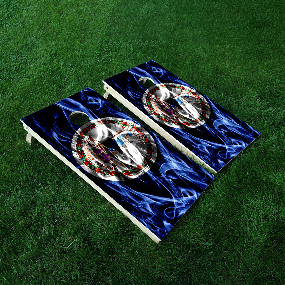 Virginia Cornhole Boards Wraps (Set of 2)