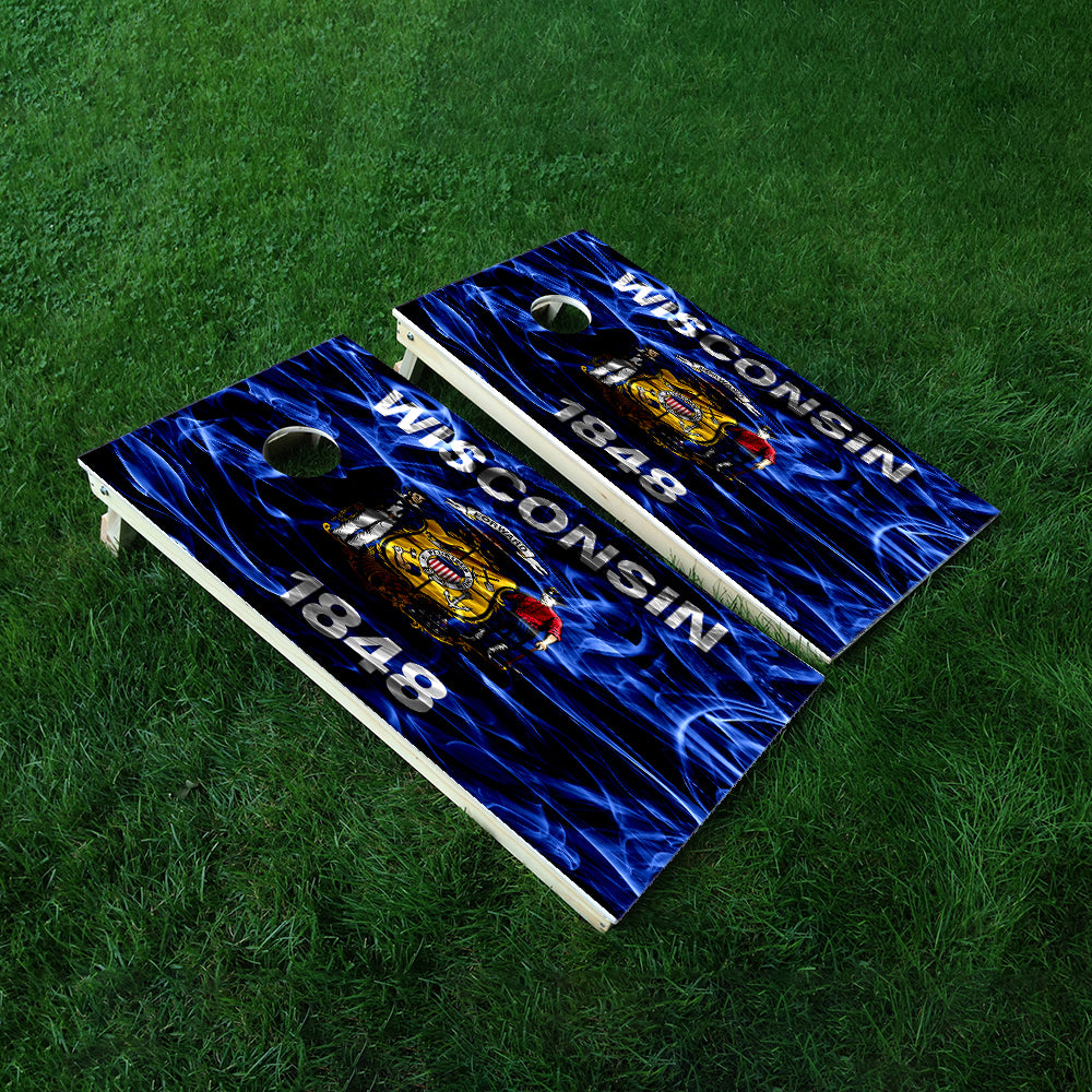 Wisconsin Cornhole Boards Wraps (Set of 2)