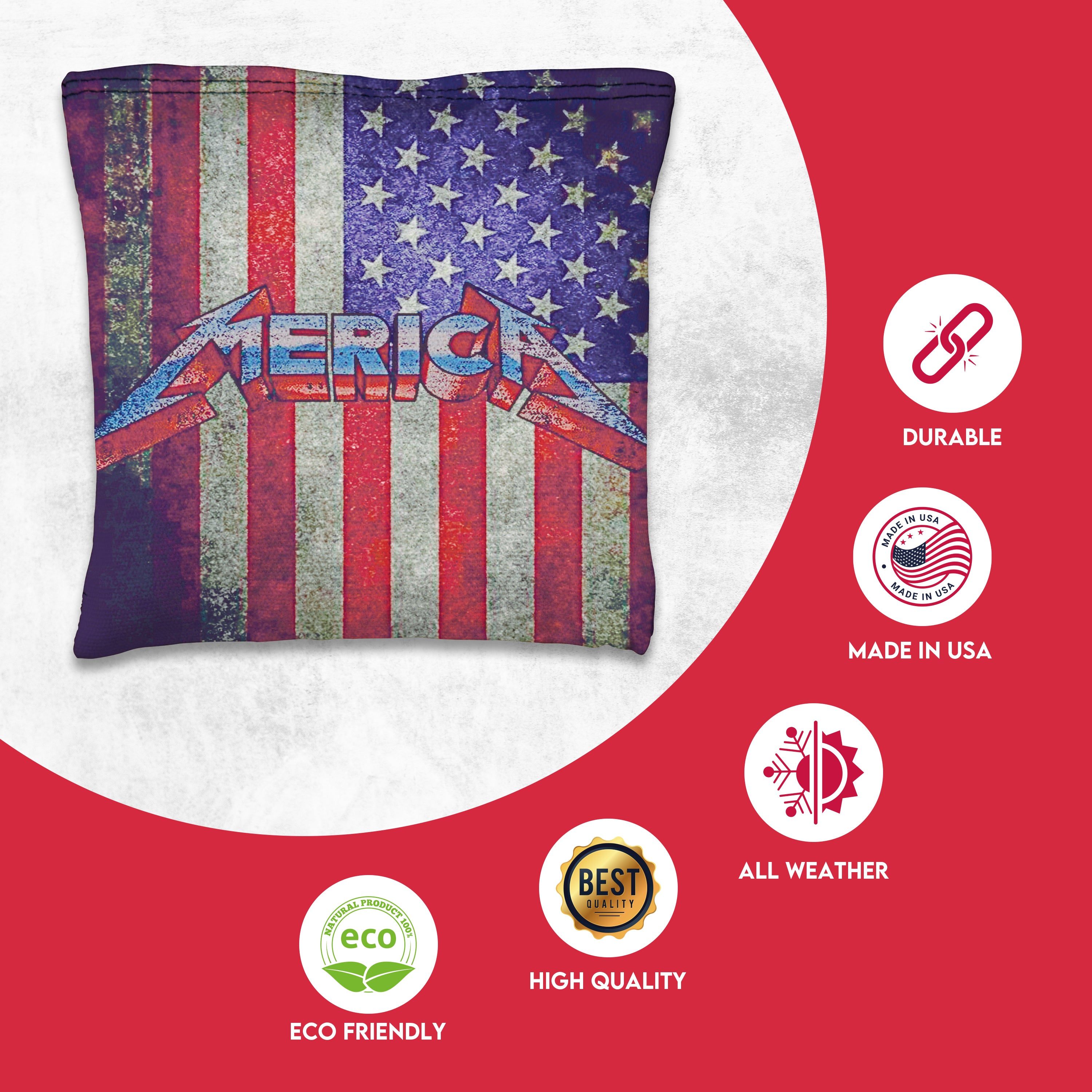America Flag Cornhole Bags