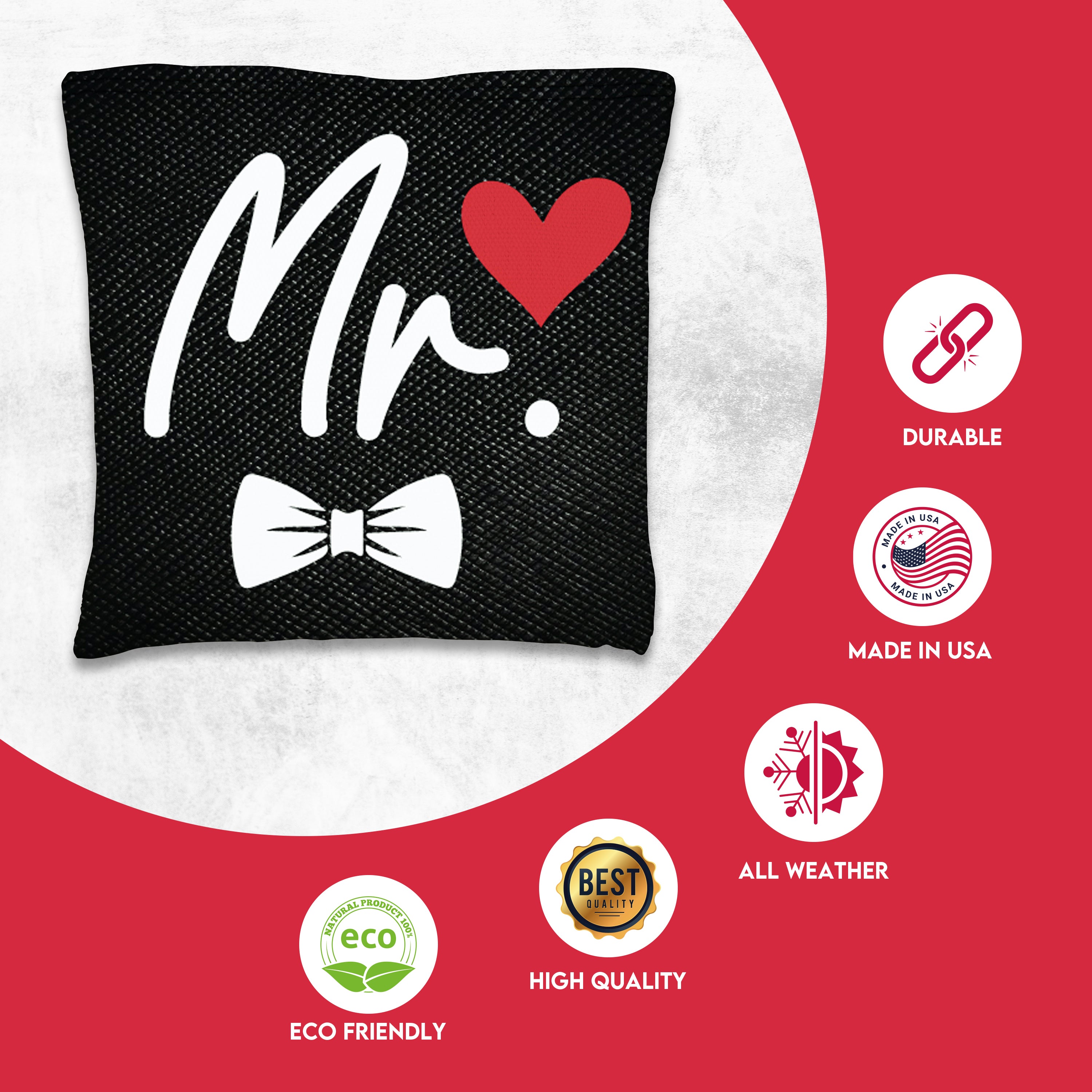 Mr and Mrs Cornhole Bags