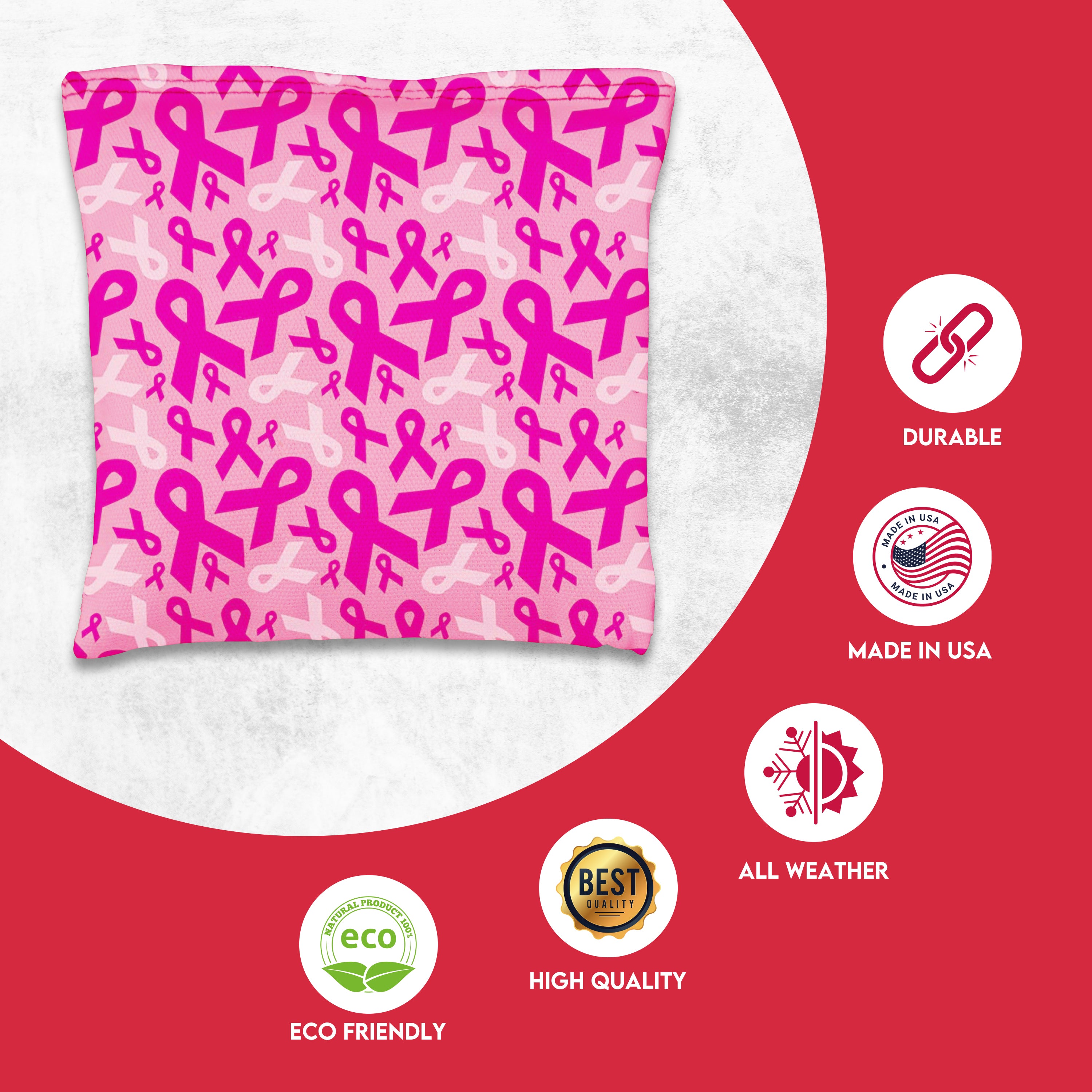 Breast Cancer Cornhole Bags