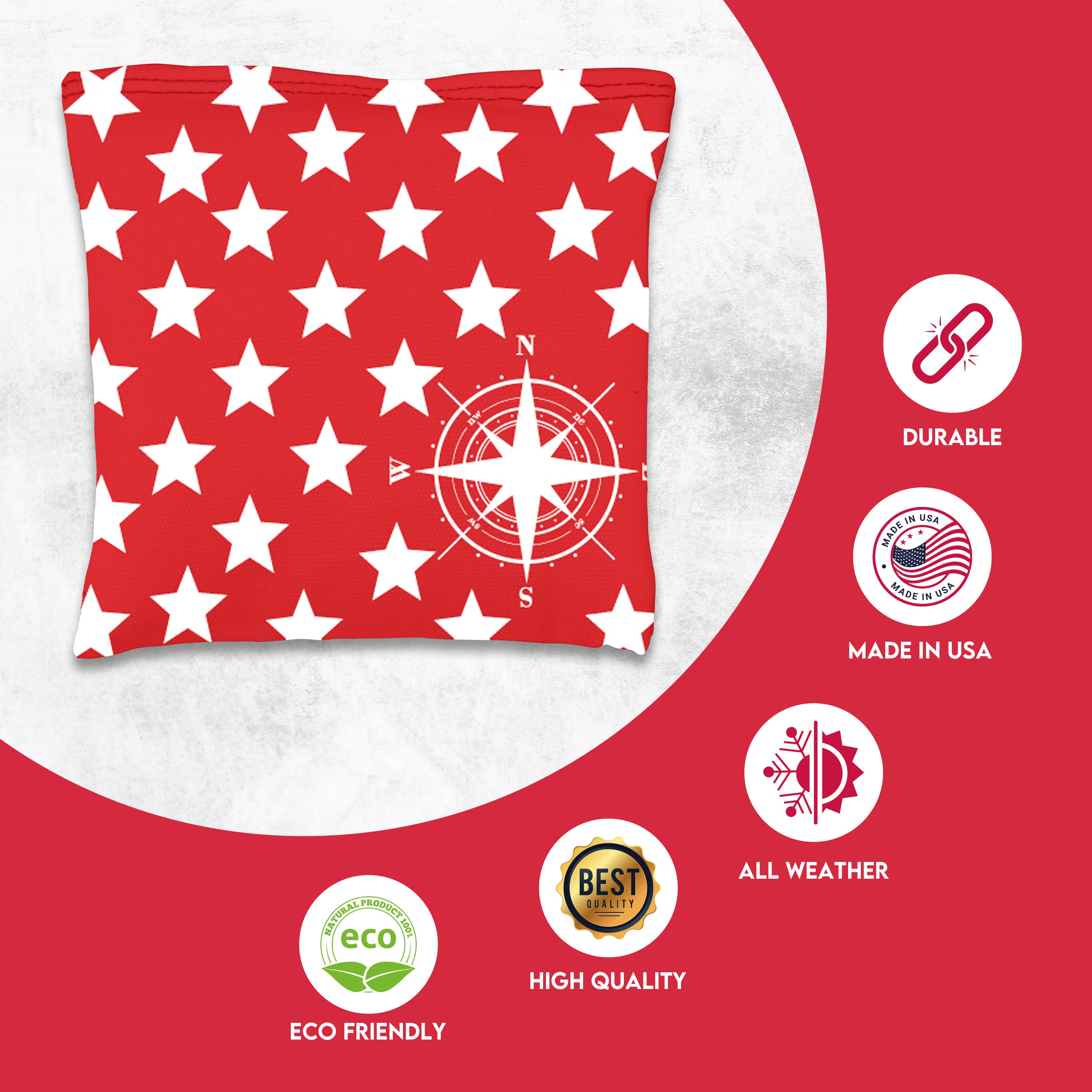 Compass Star Cornhole Bags