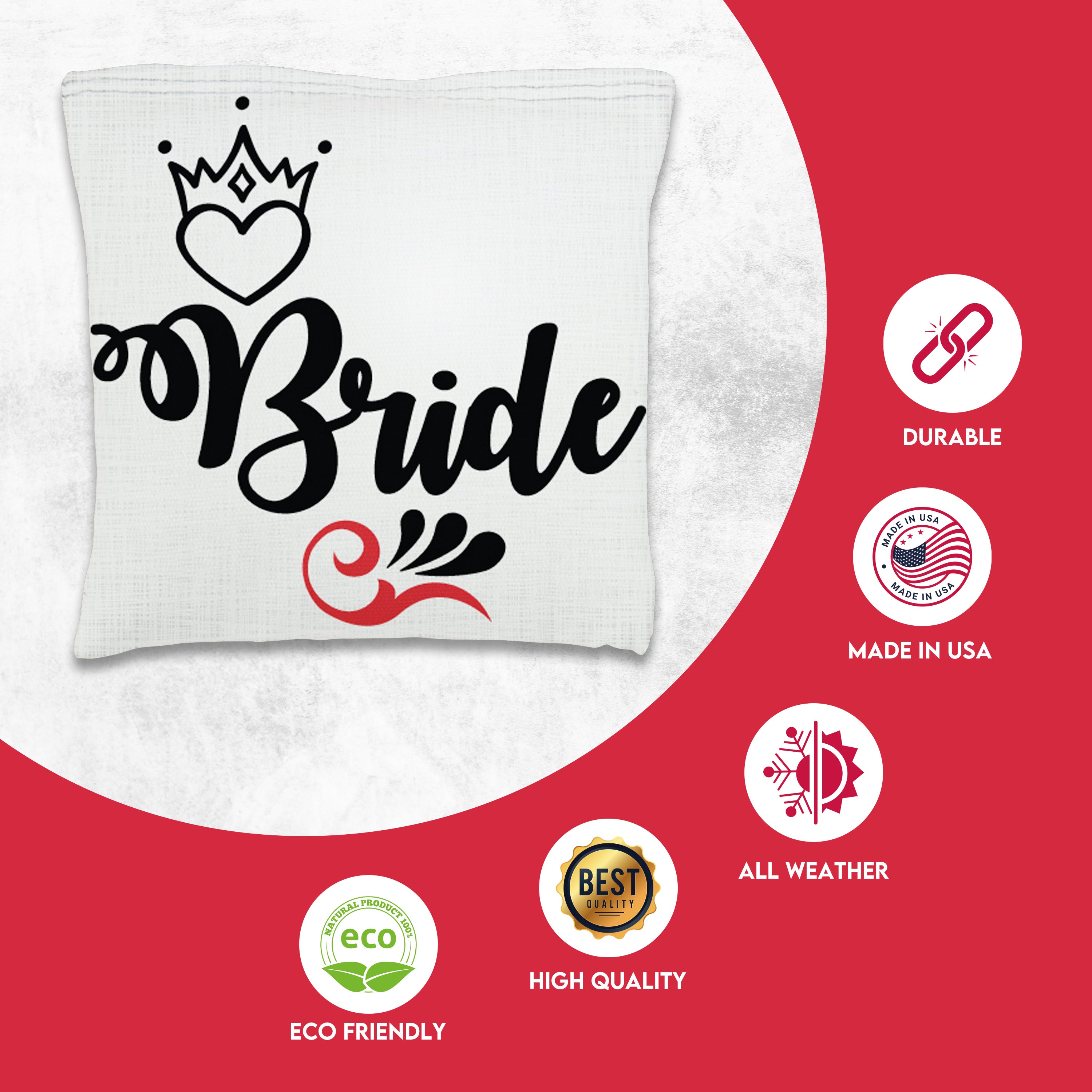 Bride Groom Cornhole Bags