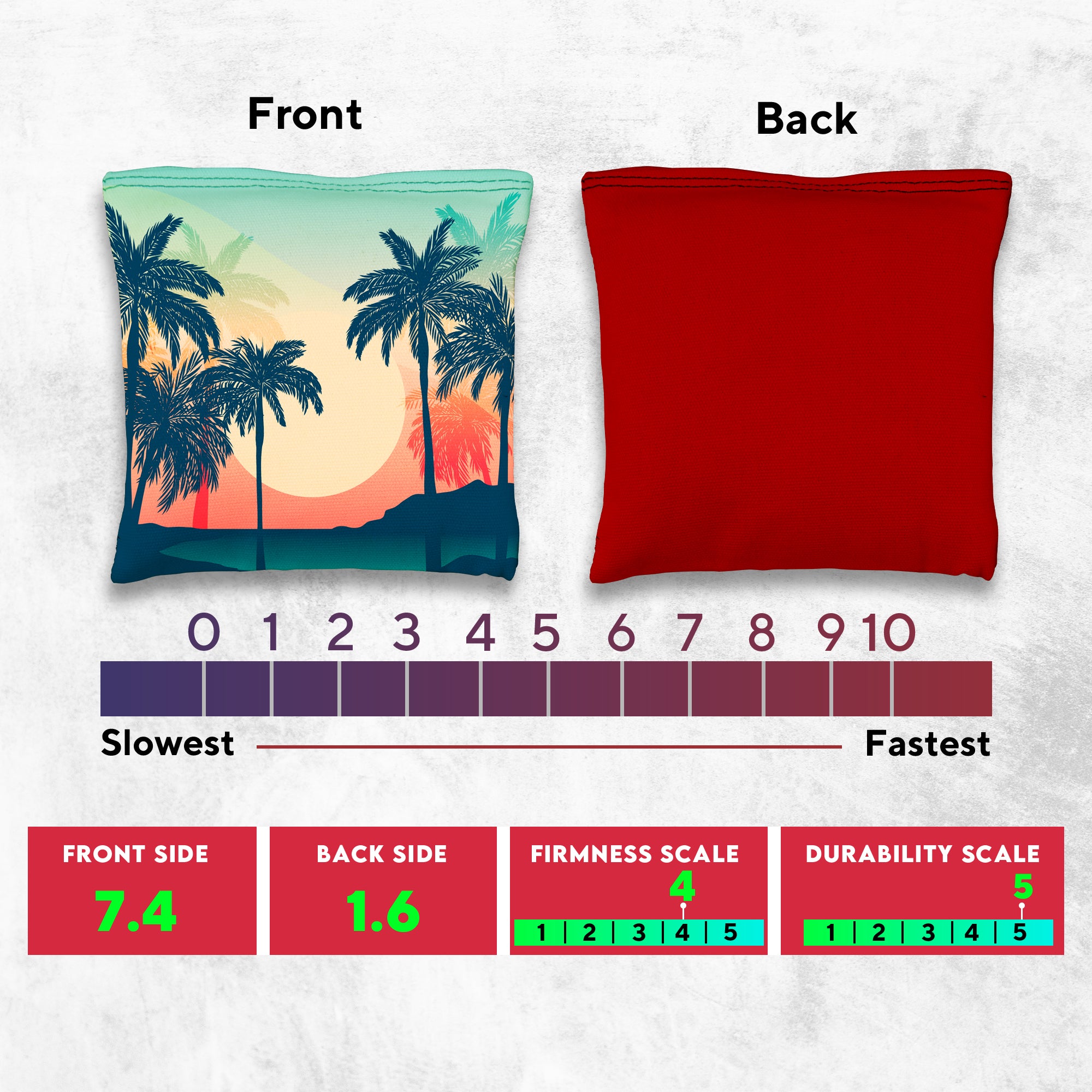 Palm Trees Cornhole Bags