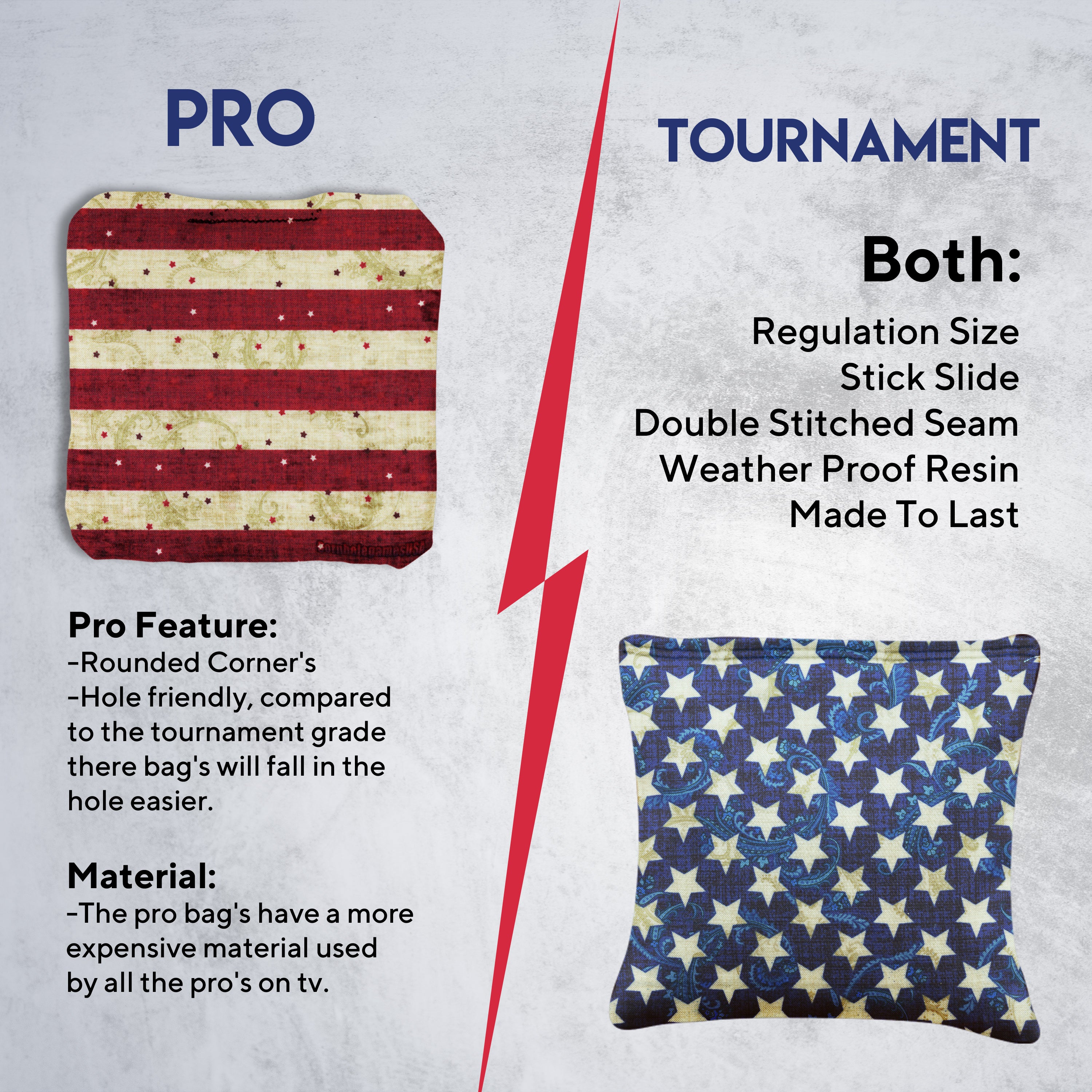 Stars Stripes Cornhole Bags