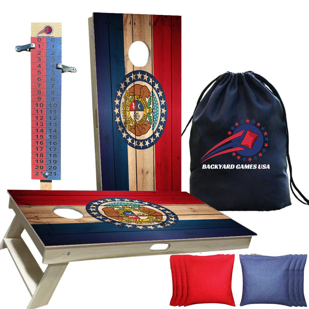 Montana Flag Professional Cornhole Boards