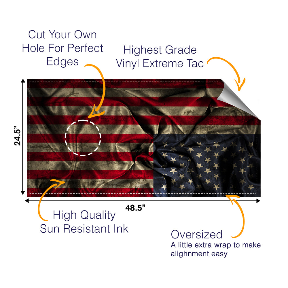 Cloth Flag Cornhole Boards Wraps (Set of 2)