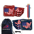 American Blue and Red Cornhole Bags - Set of 8