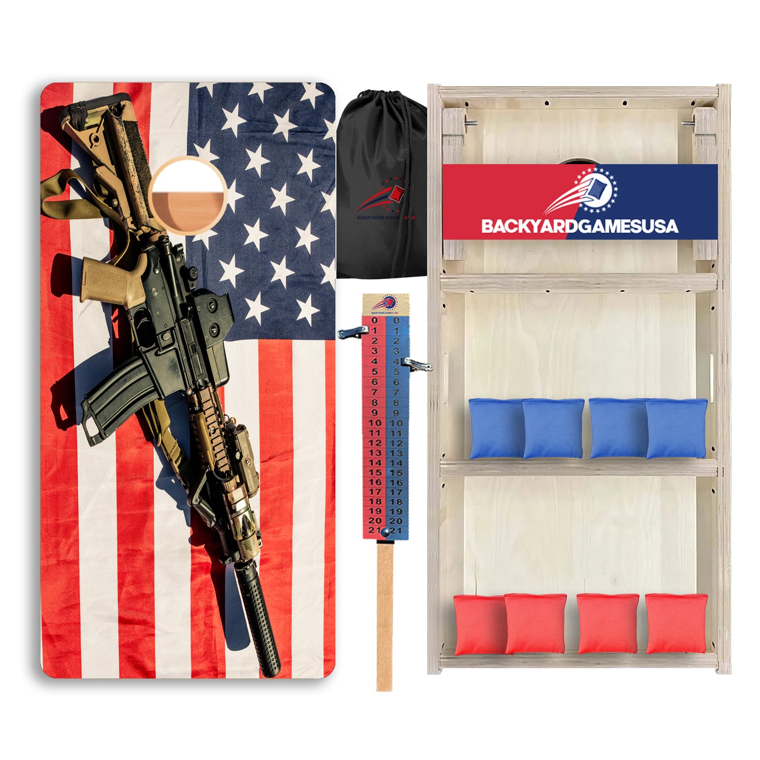 Gun Flag Professional Cornhole Boards