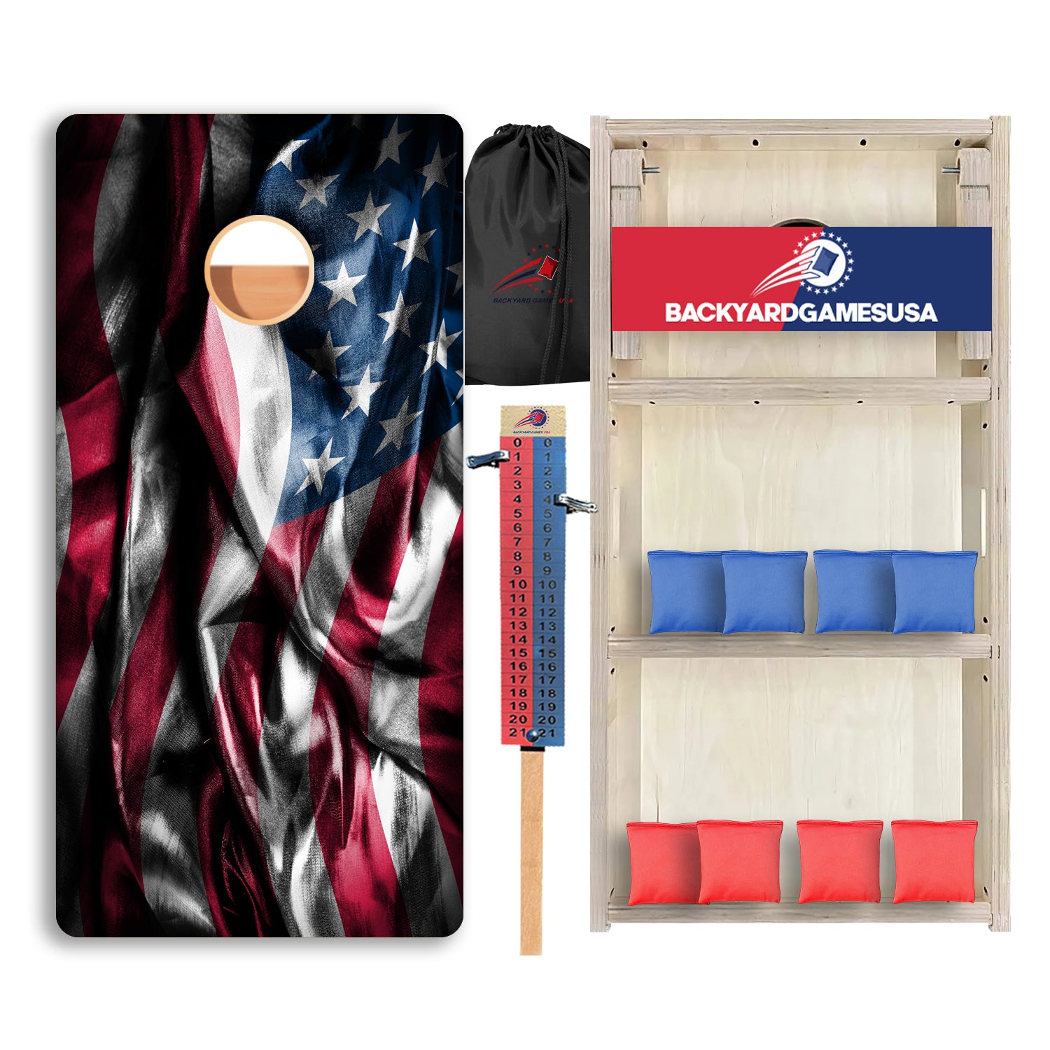 US Flag Cloth Professional Cornhole Boards