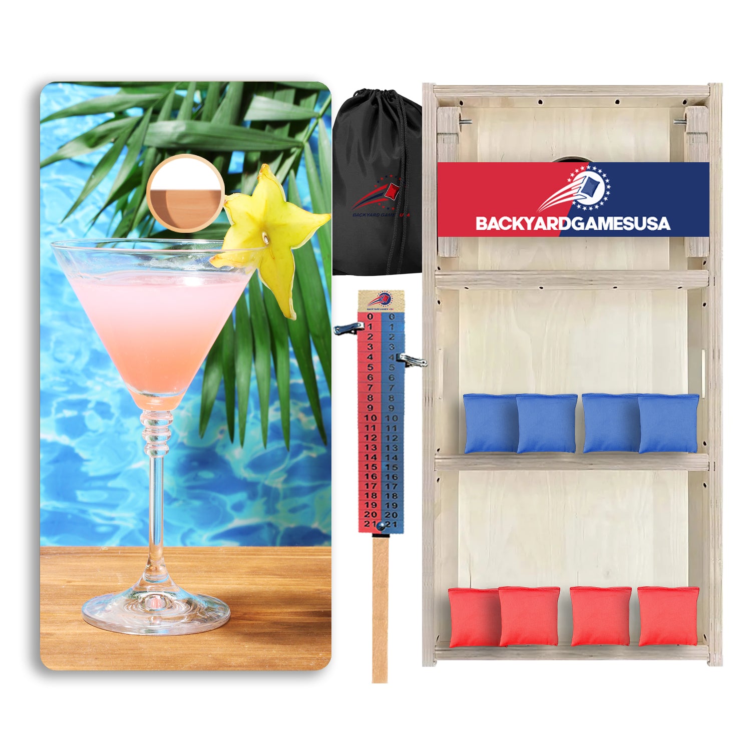 Palm Tree Ocean Professional Cornhole Boards