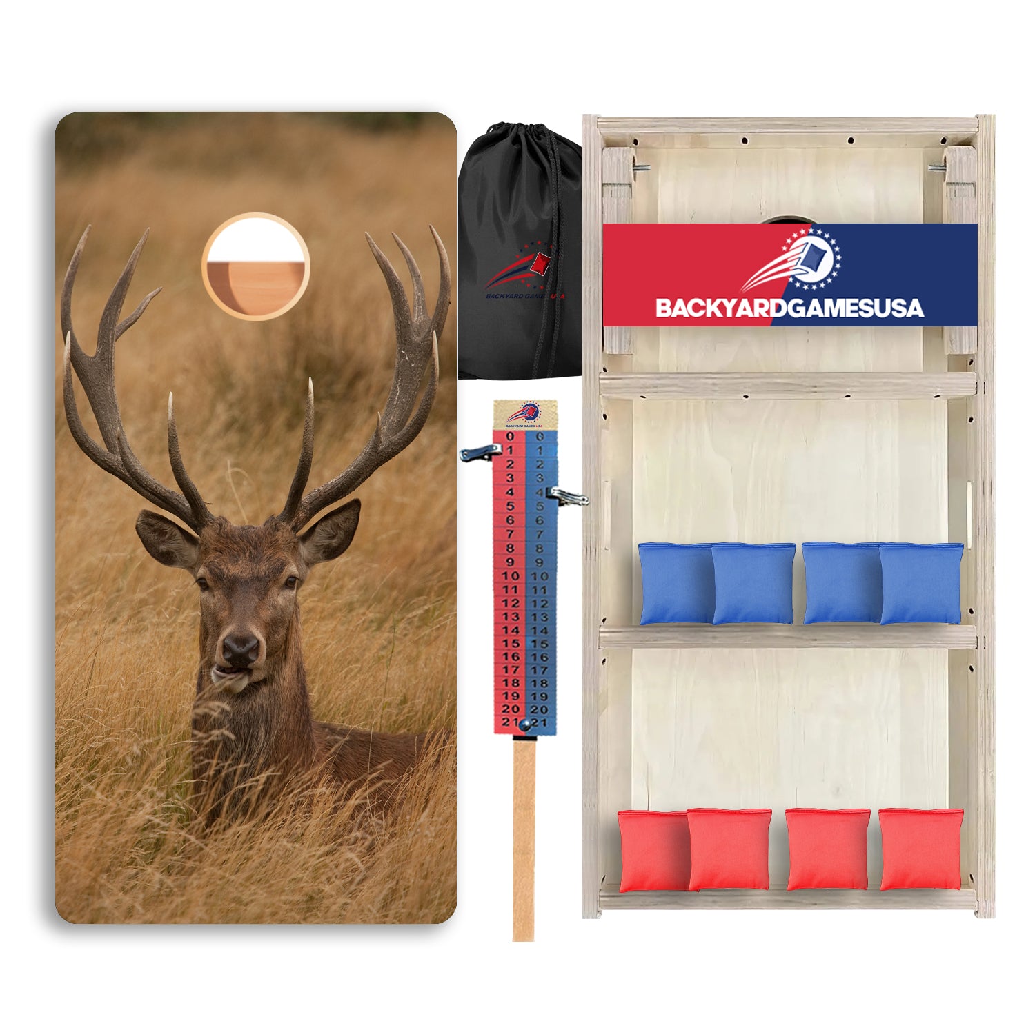 Deer in Grass Professional Cornhole Boards