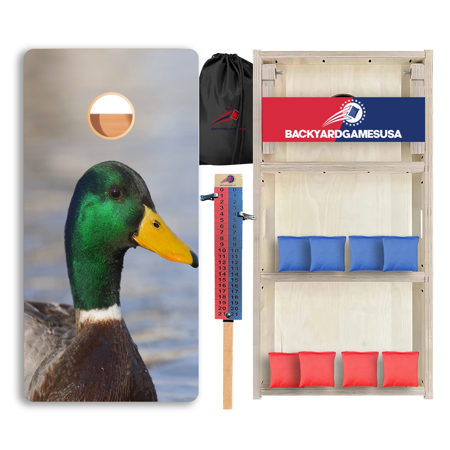 Close Up Duck Professional Cornhole Boards