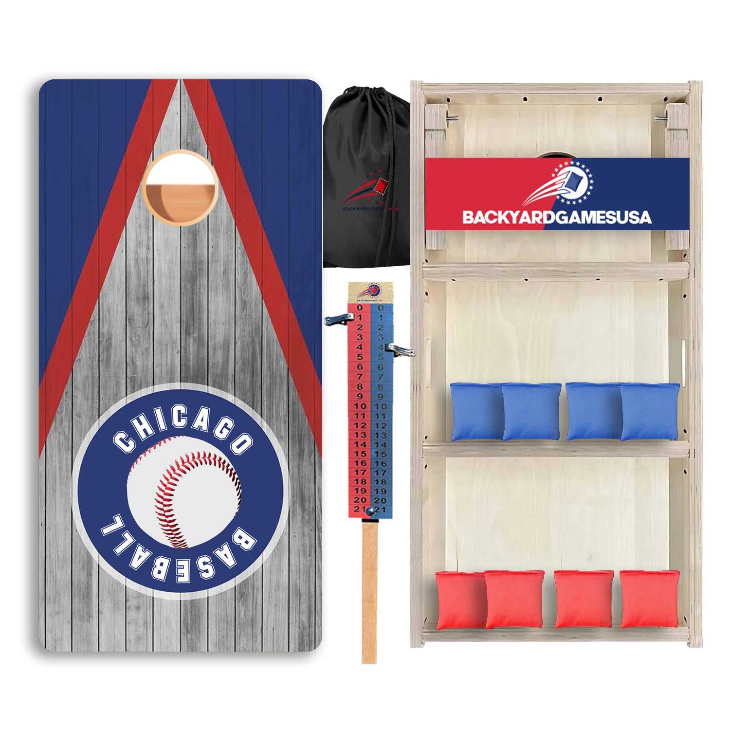 Chicago Baseball Professional Cornhole Boards