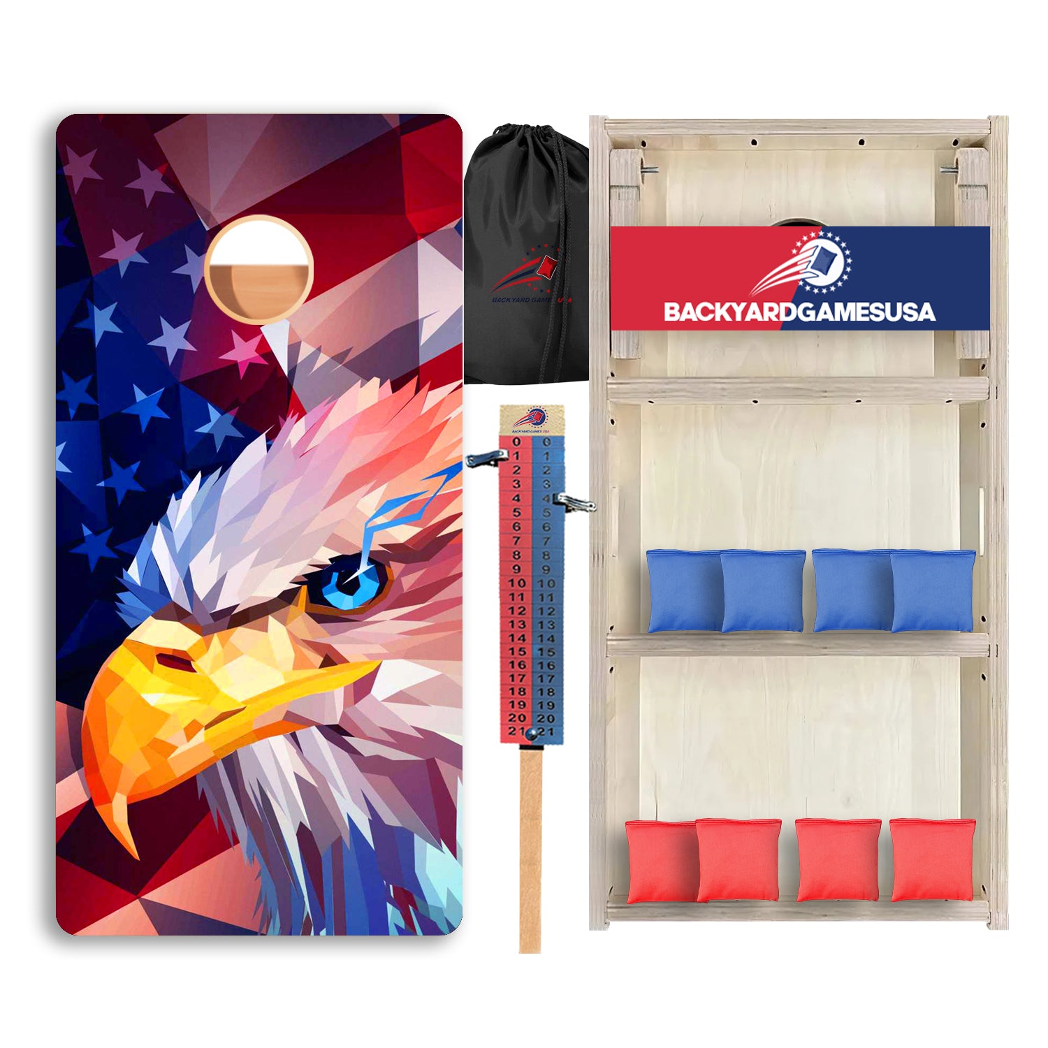 Eagle Art Flag Professional Cornhole Boards