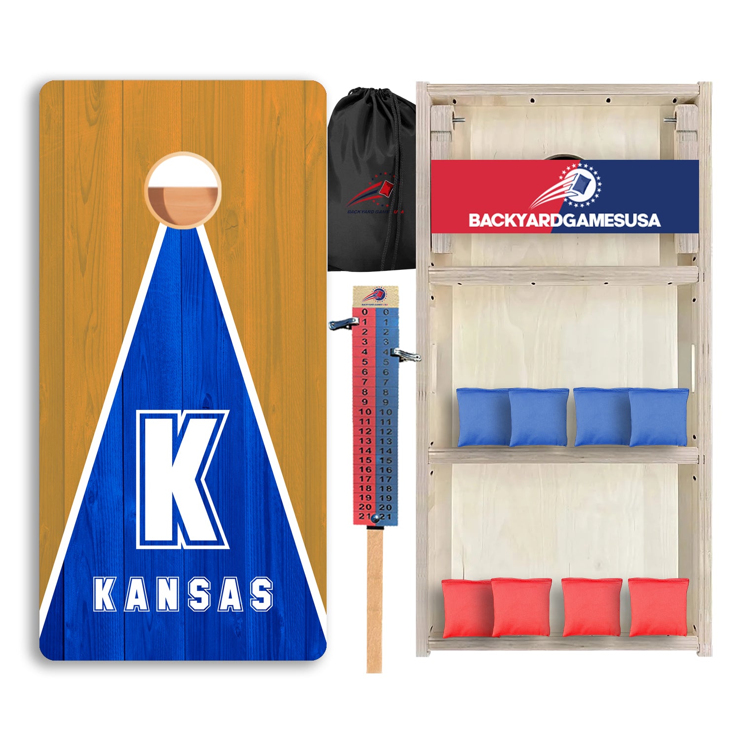 Kansas Baseball Professional Cornhole Boards