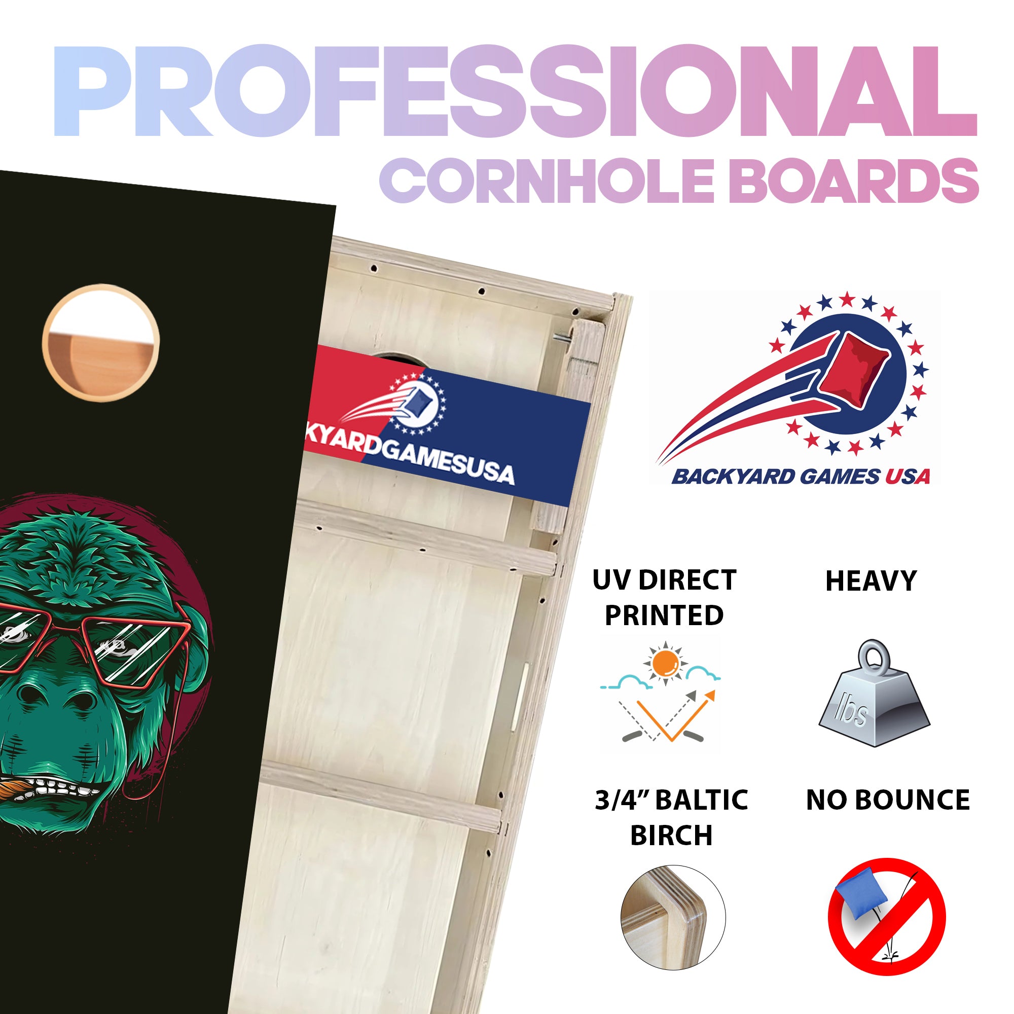 Smoking Ape Professional Cornhole Boards