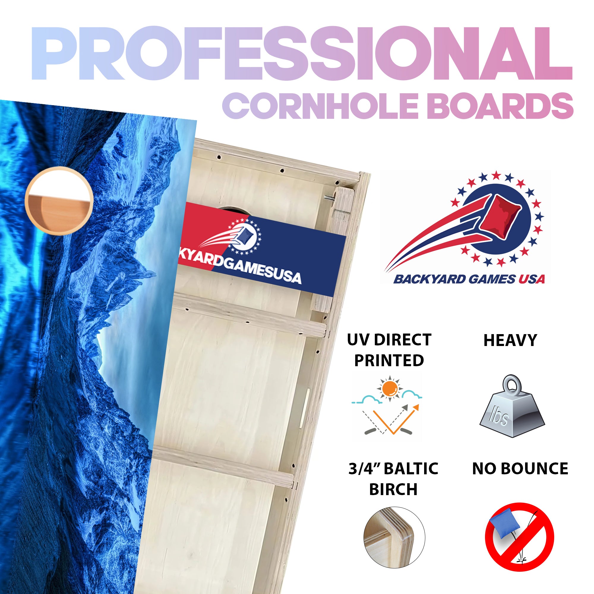 Blue Mountain Professional Cornhole Boards