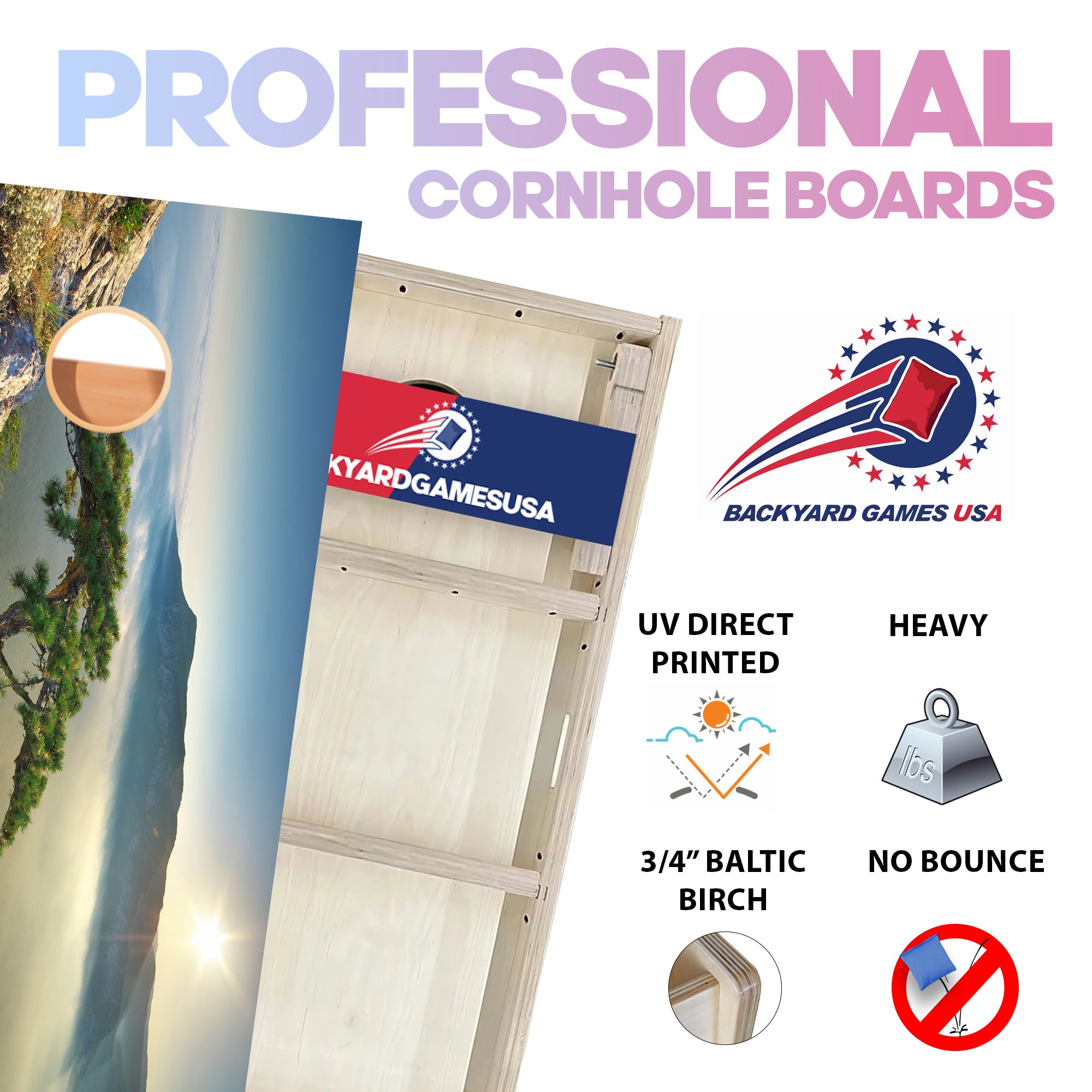 Mountain Tree Professional Cornhole Boards