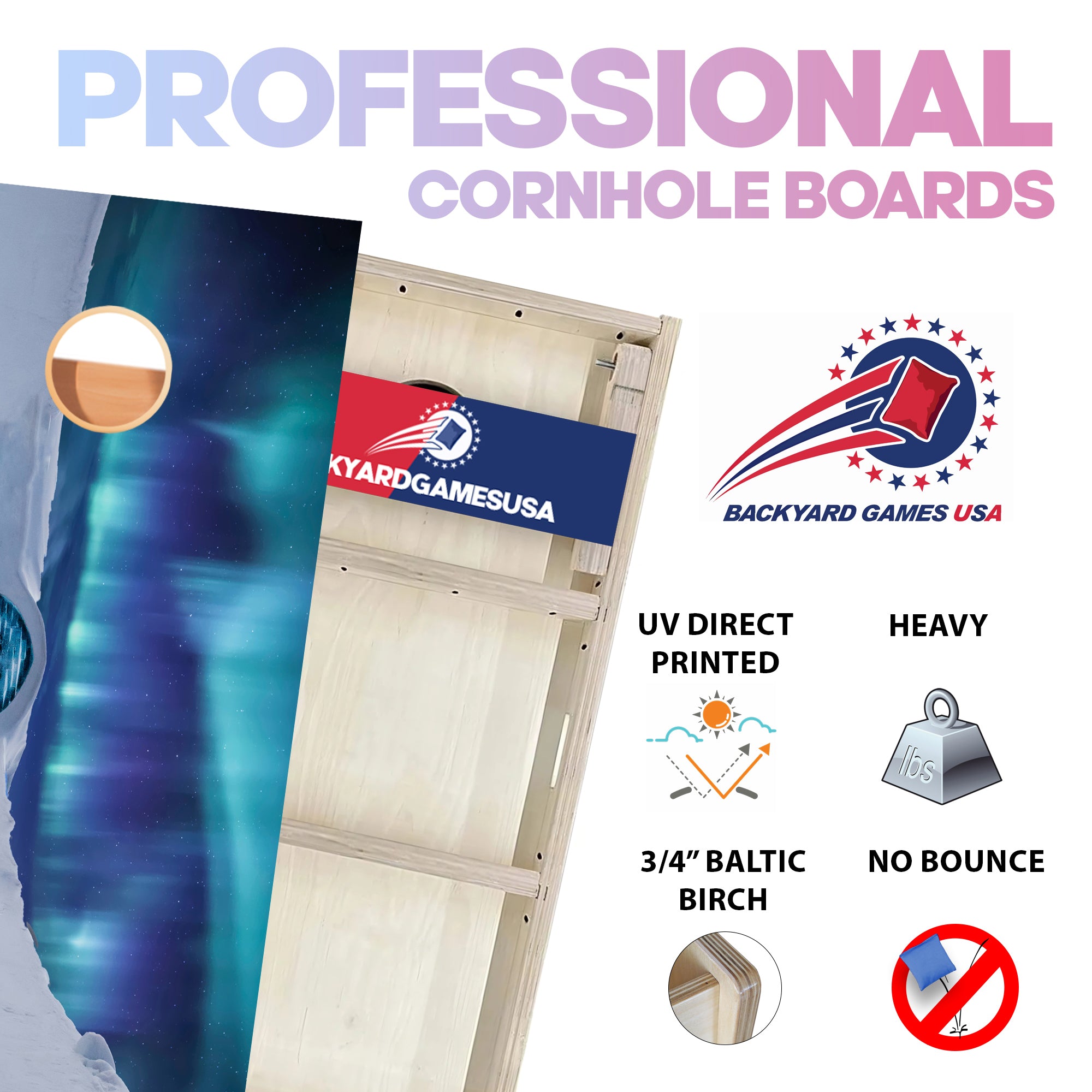 Snow Structure Professional Cornhole Boards