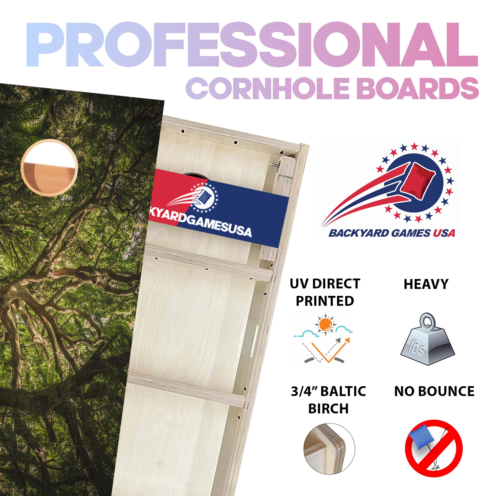 Forest Professional Cornhole Boards