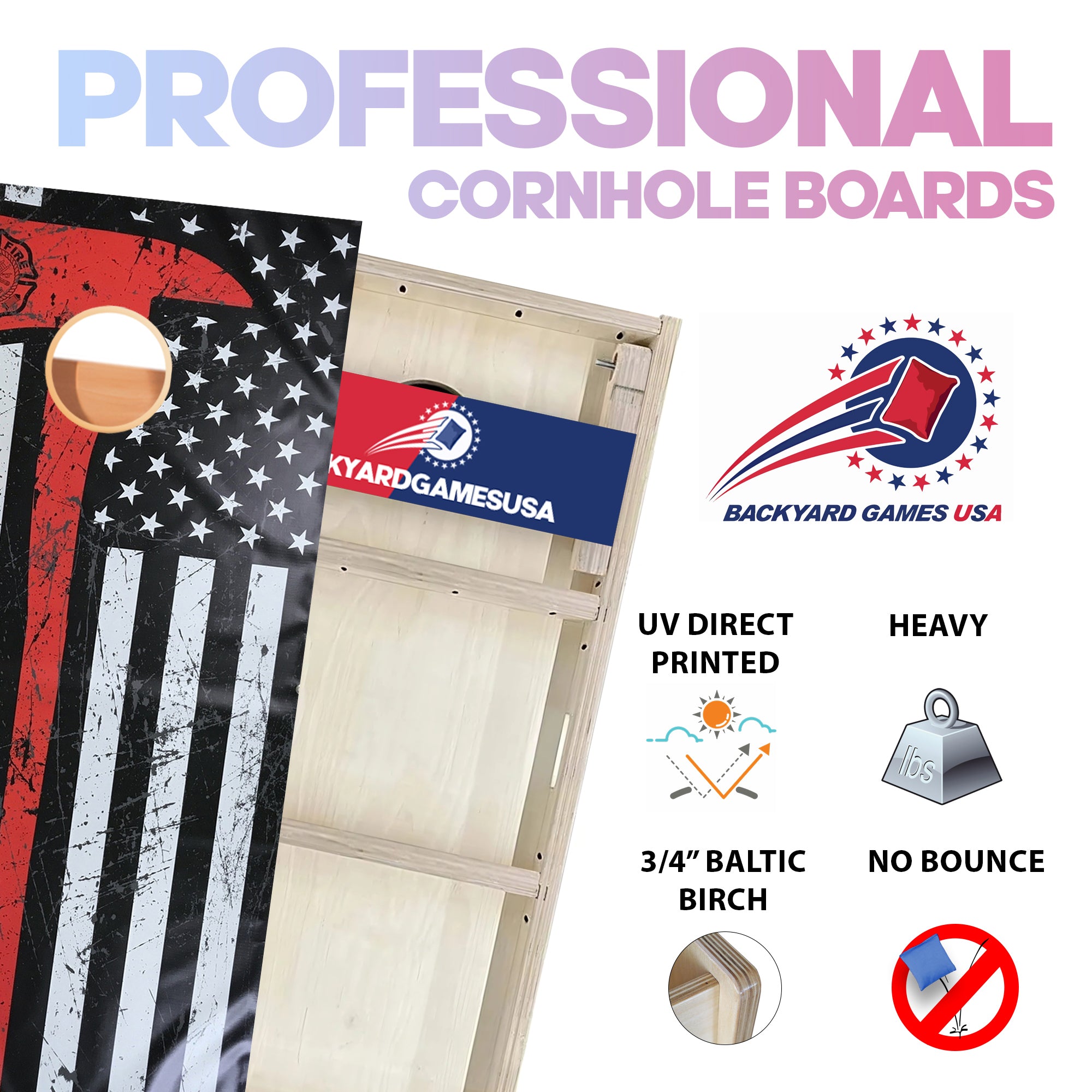 Red Line Axe Professional Cornhole Boards