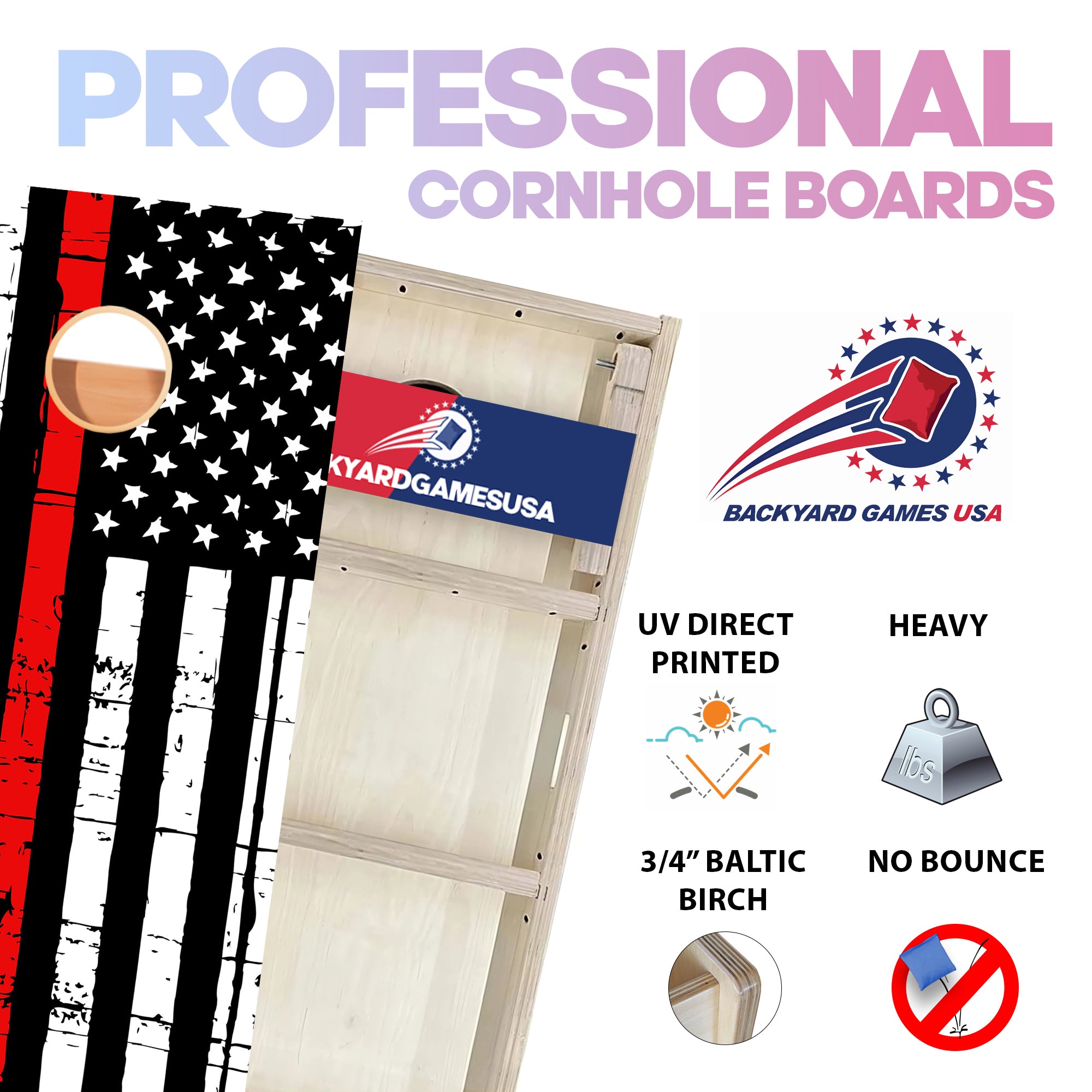 Red Line Professional Cornhole Boards