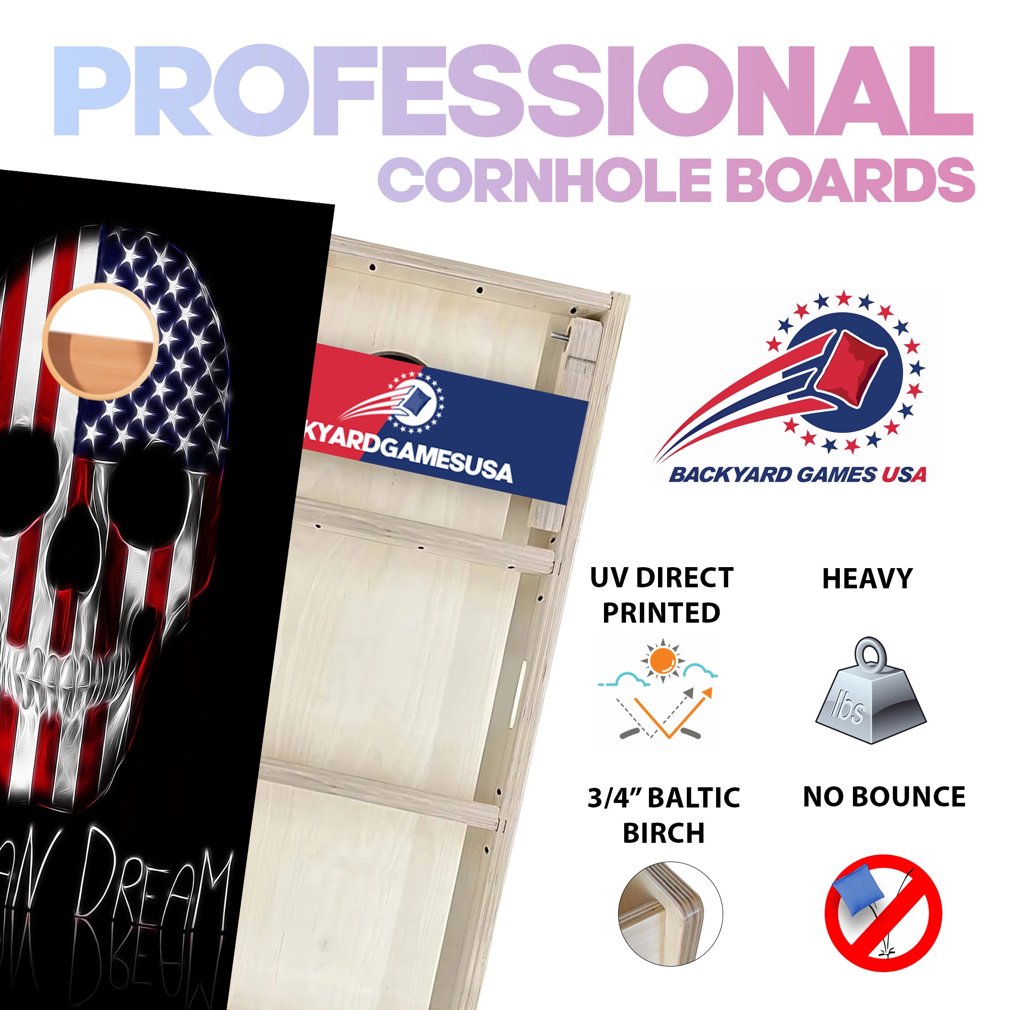 American Dream Professional Cornhole Boards