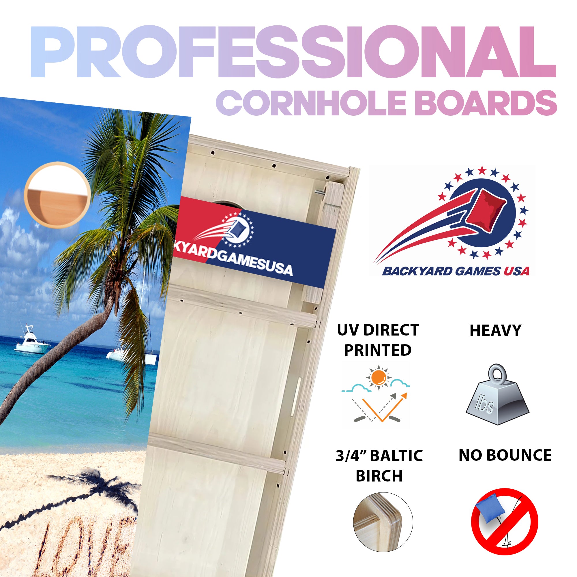 Parrot Love Professional Cornhole Boards