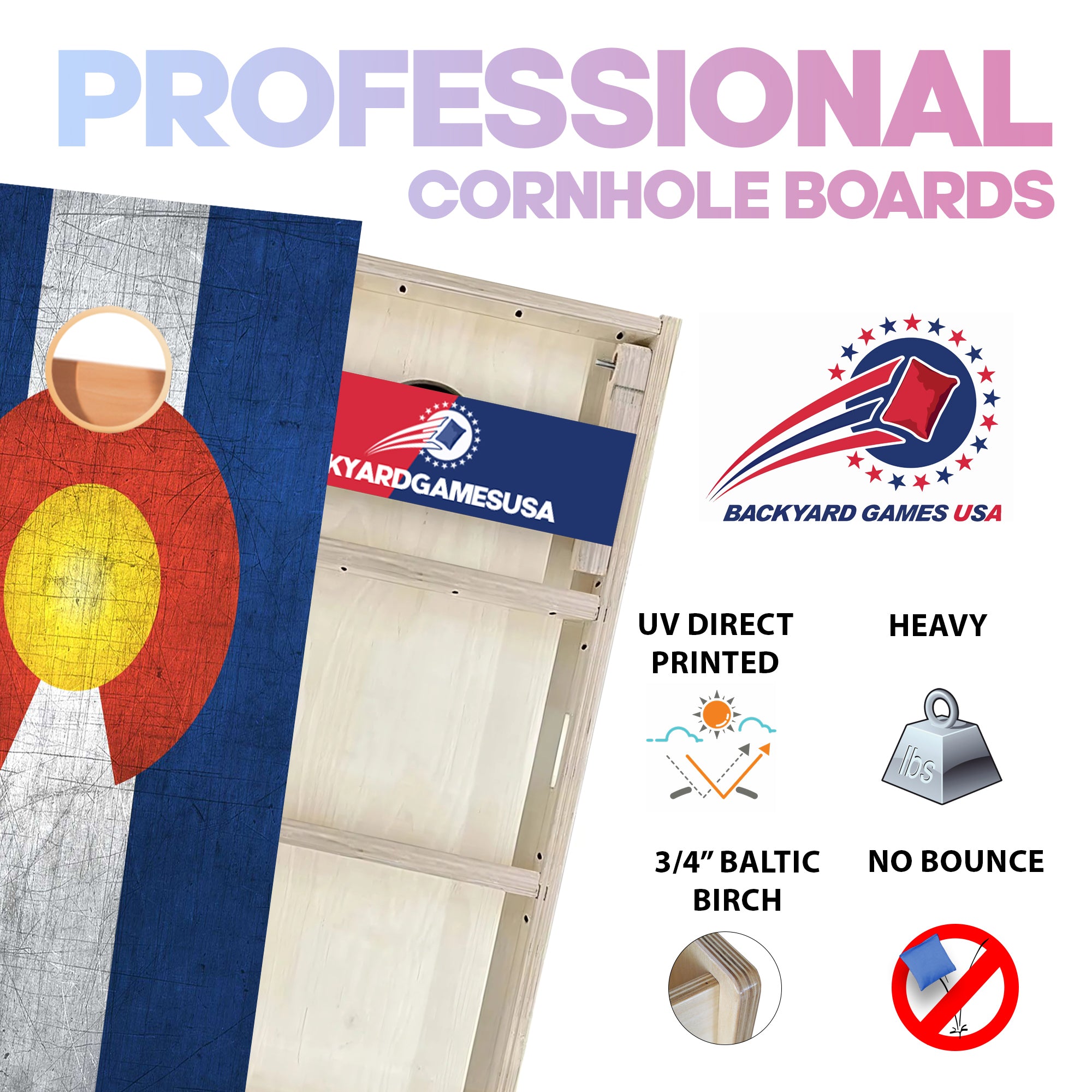 Colorado Professional Cornhole Boards