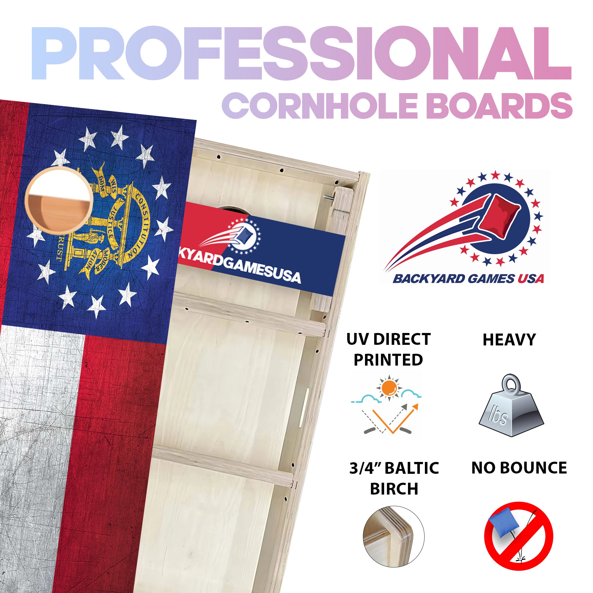 Georgia Professional Cornhole Boards