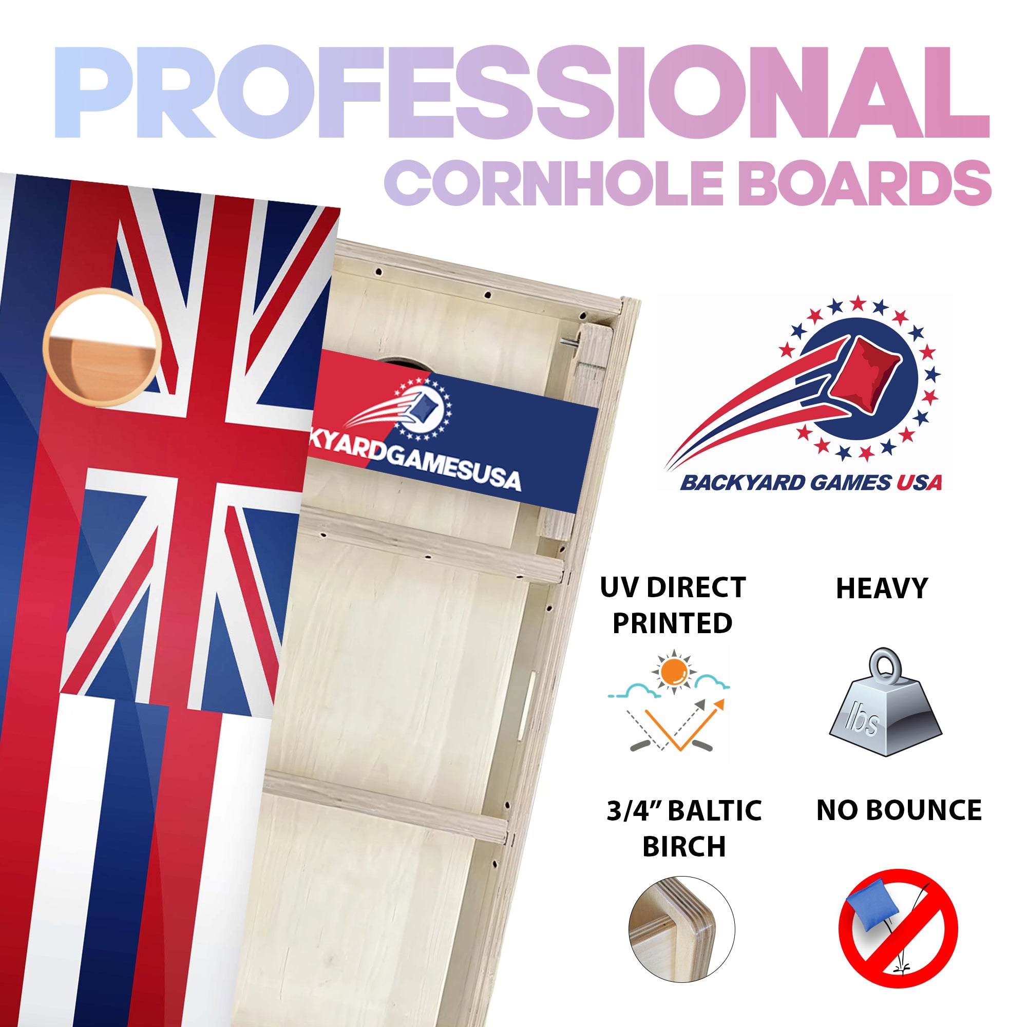 Hawaii Professional Cornhole Boards