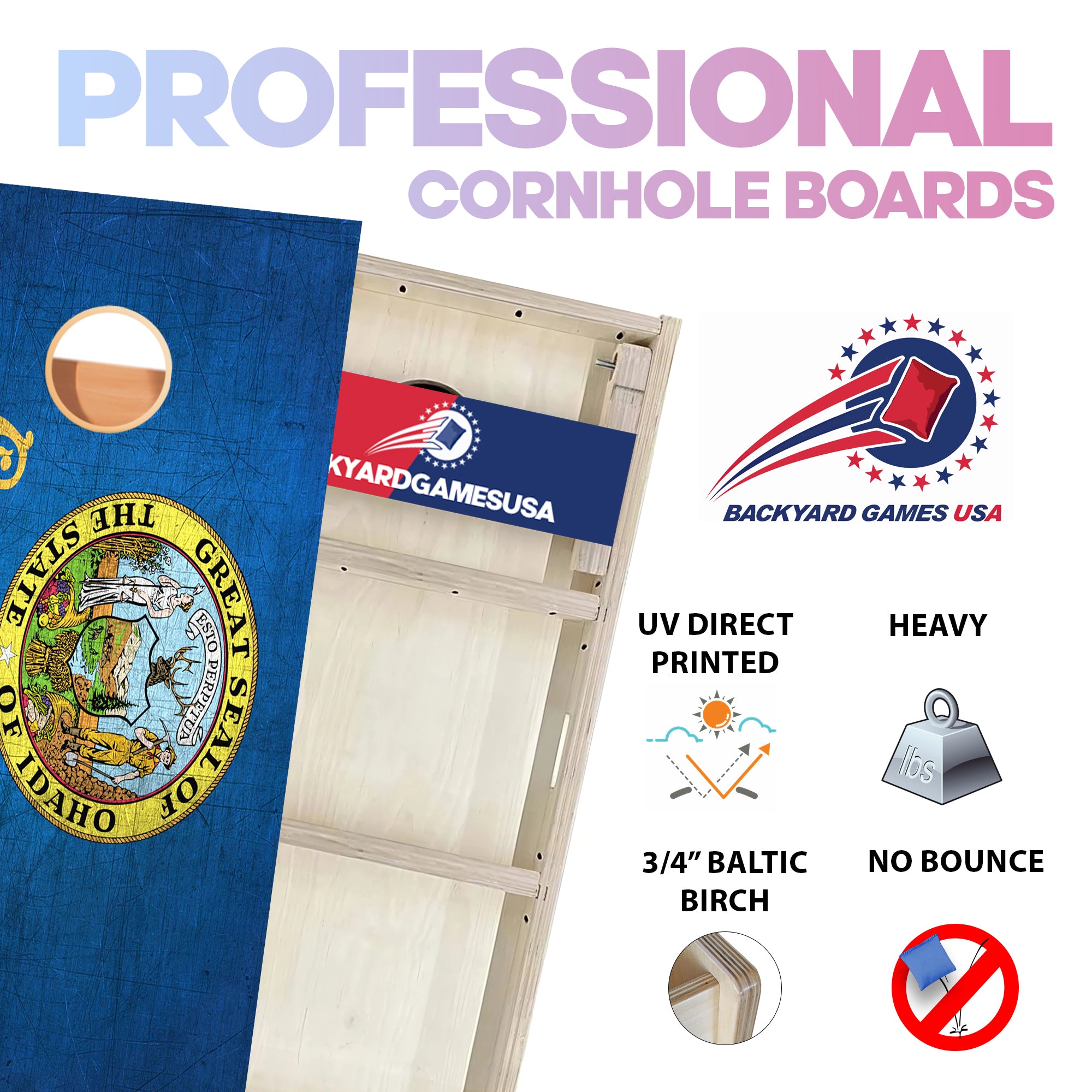 Idaho Professional Cornhole Boards