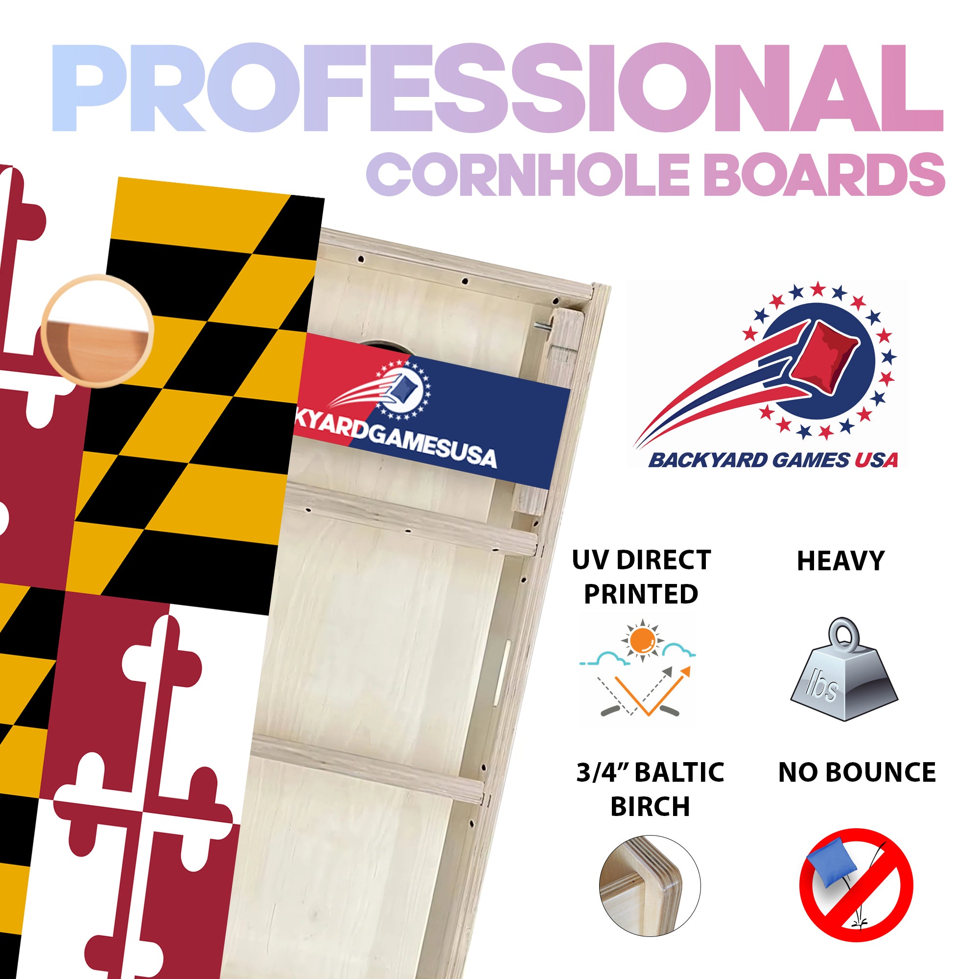 Maryland Professional Cornhole Boards