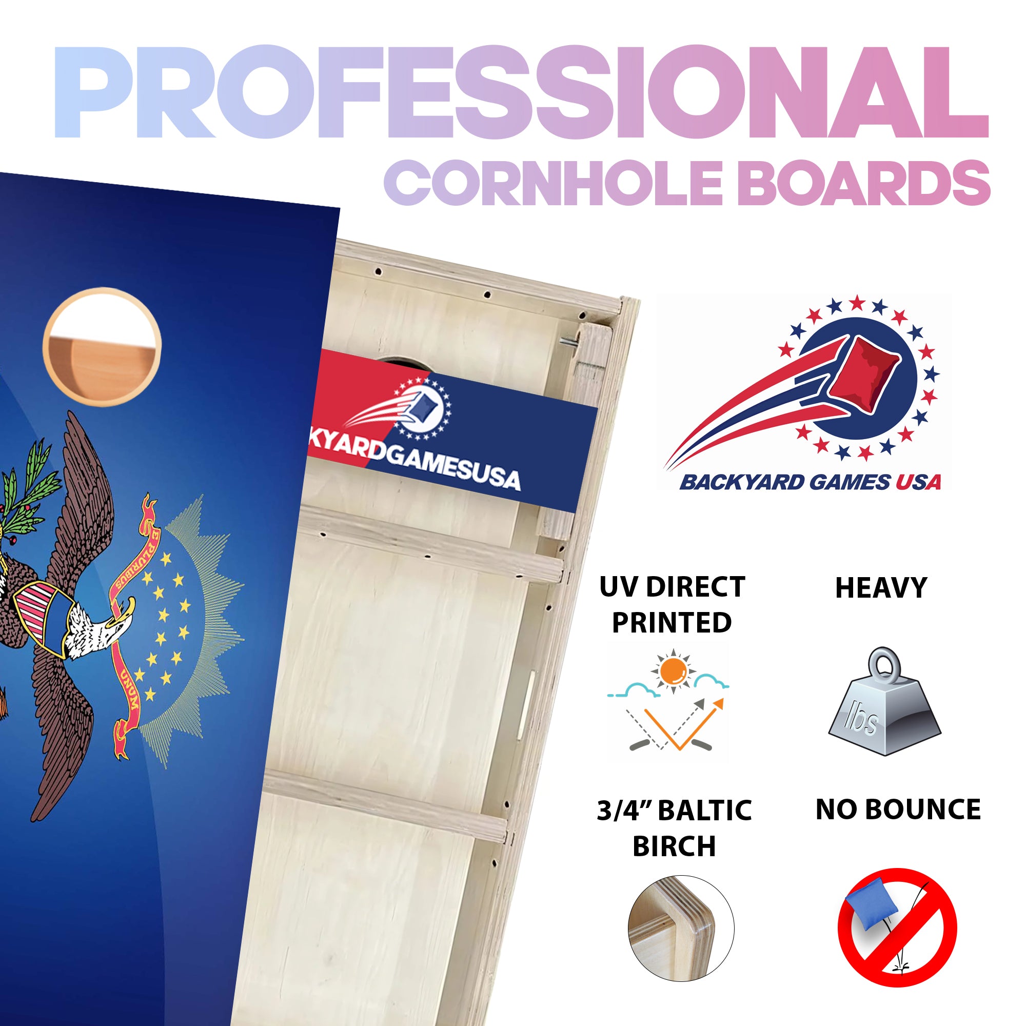 North Dakota Professional Cornhole Boards