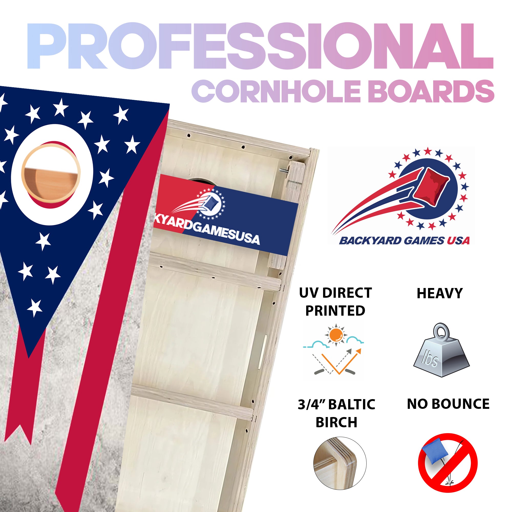 Ohio Professional Cornhole Boards