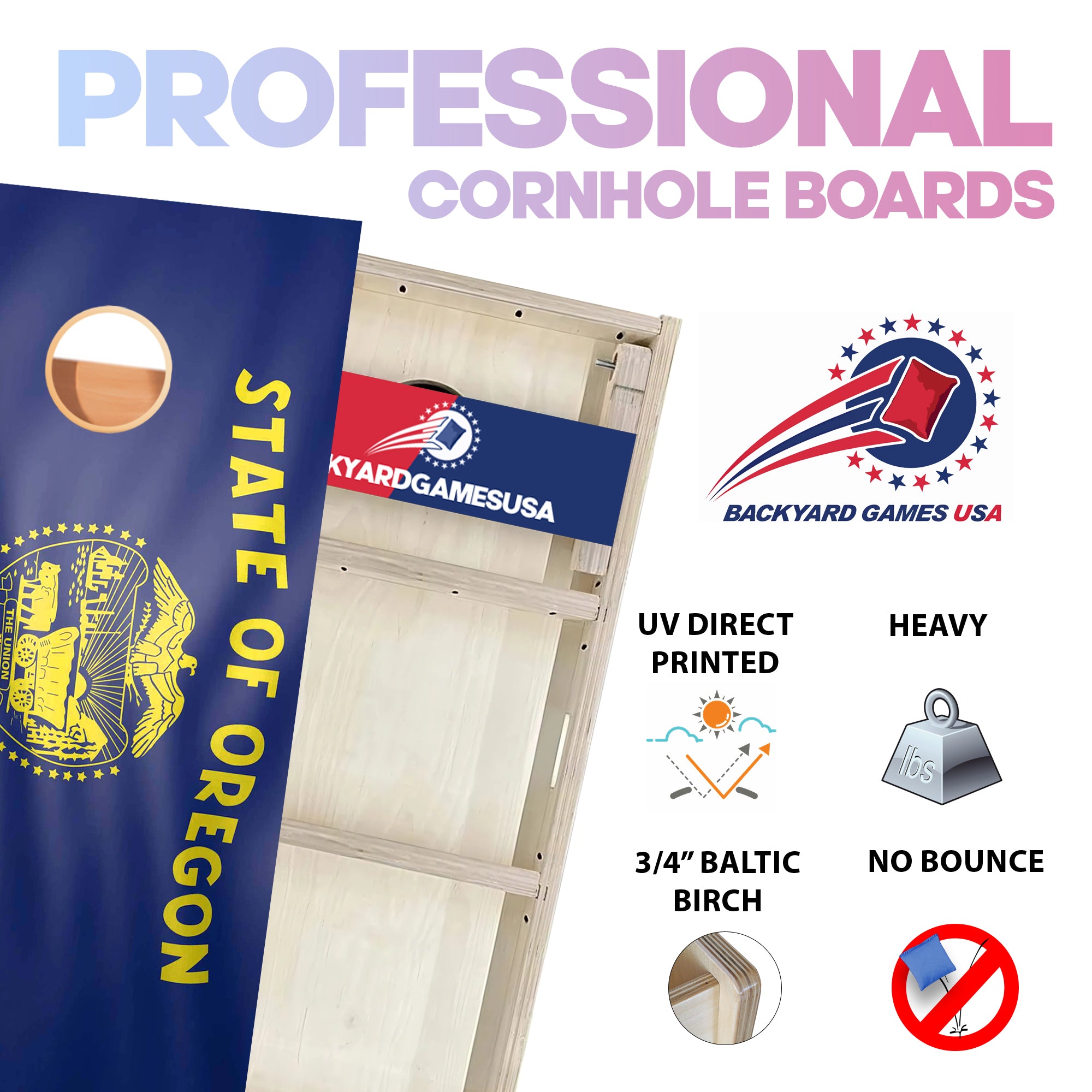 Oregon Professional Cornhole Boards
