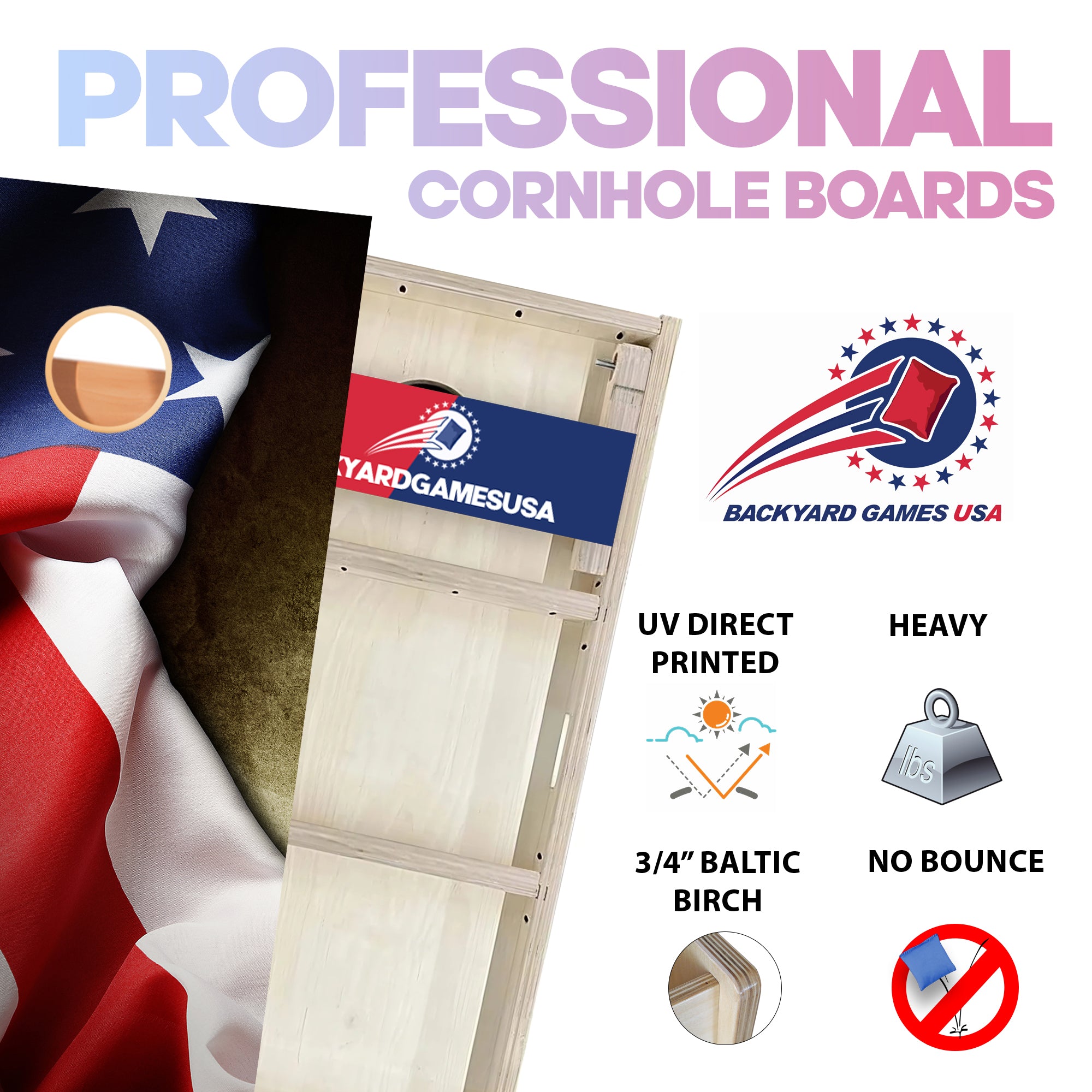 Texas Professional Cornhole Boards
