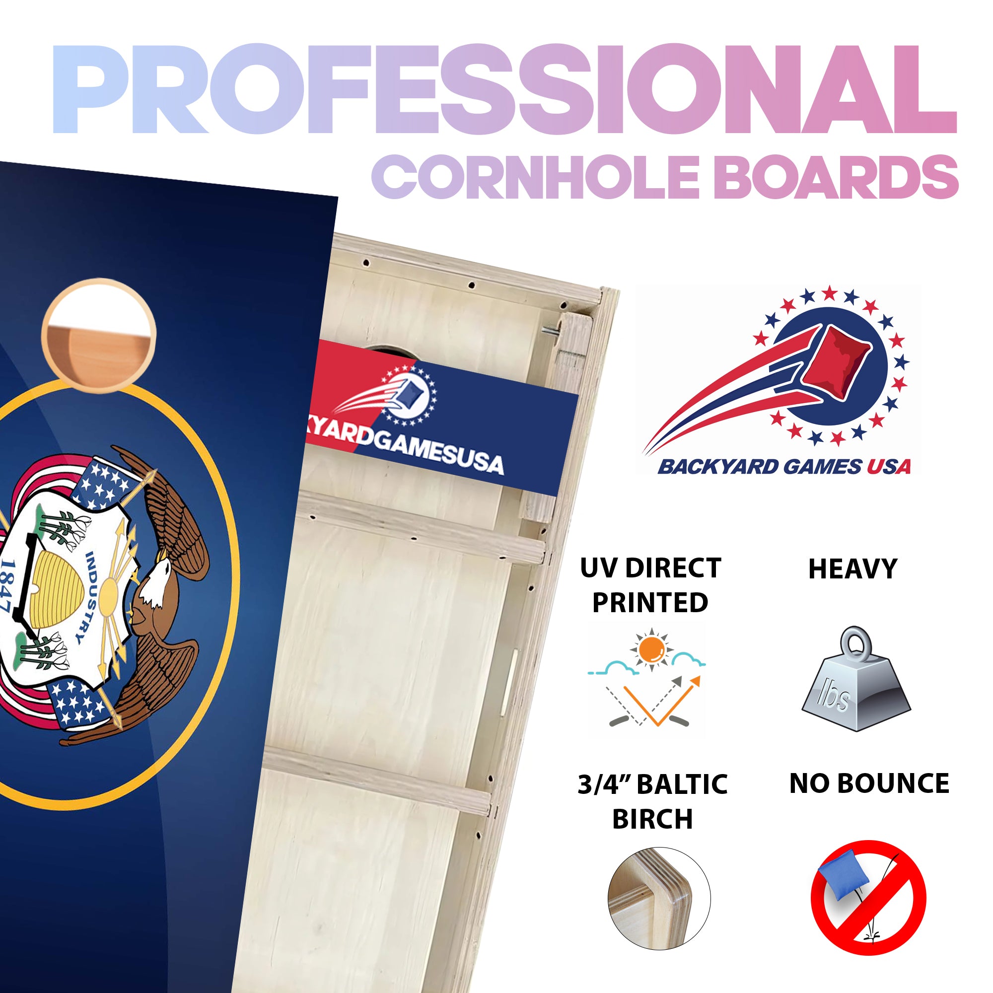 Utah Professional Cornhole Boards