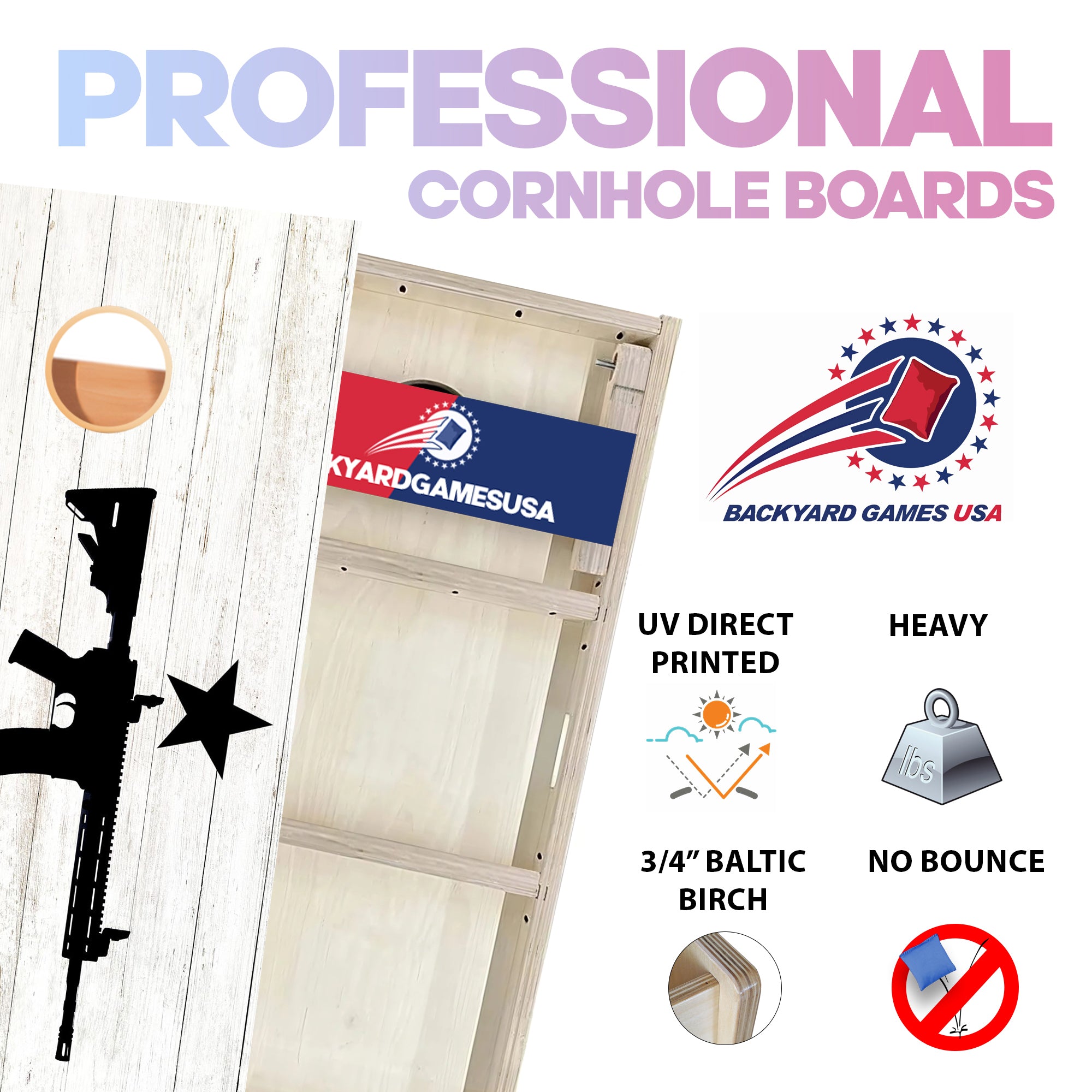 COME AND TAKE IT Professional Cornhole Boards