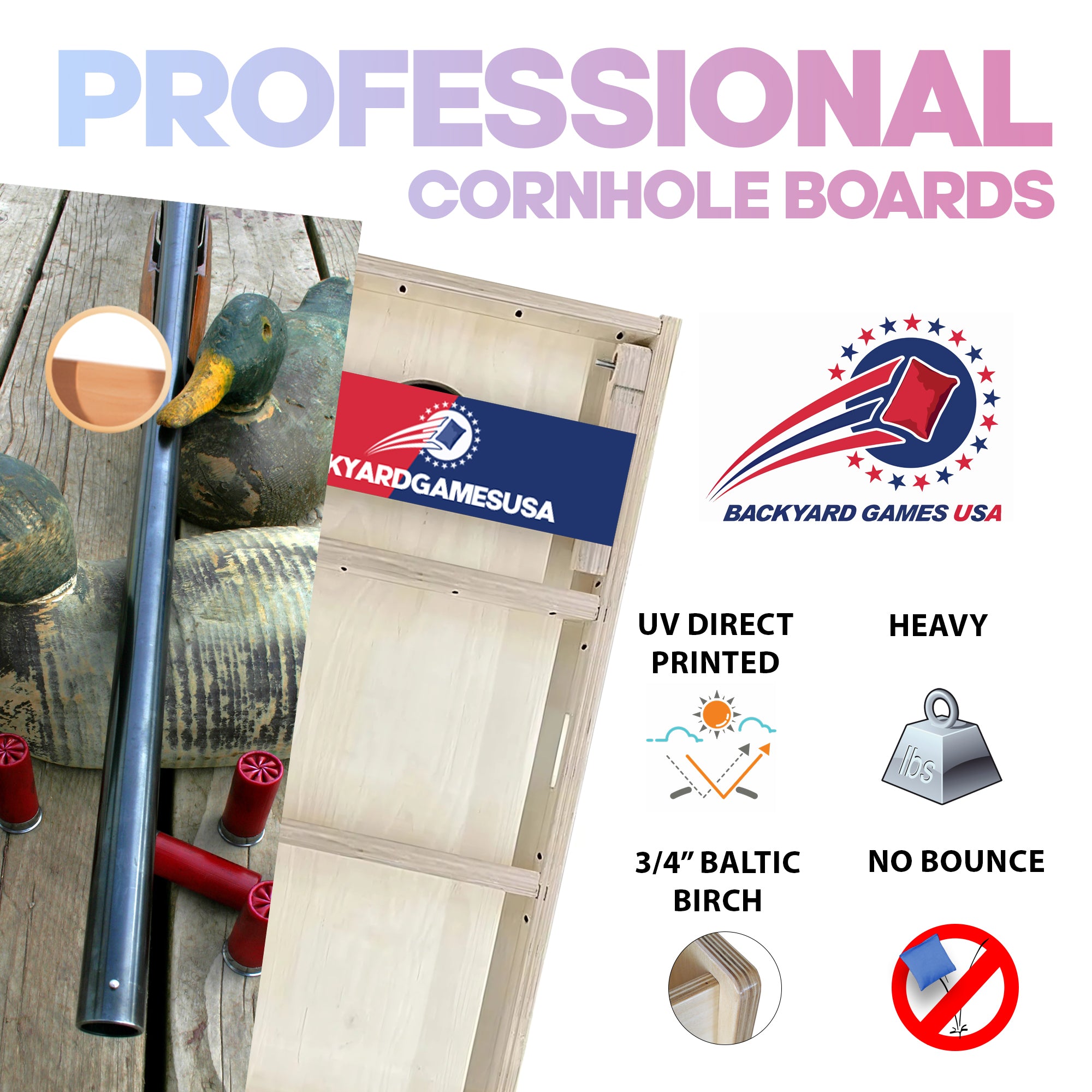 Duck Hunting Professional Cornhole Boards