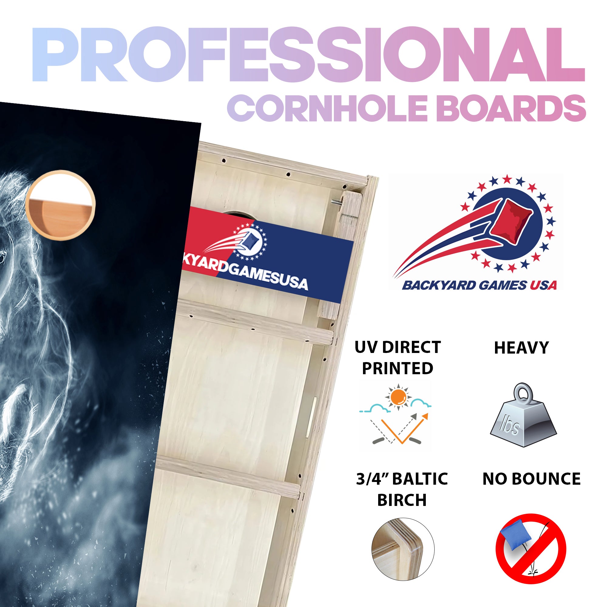 Glowing Horse Professional Cornhole Boards