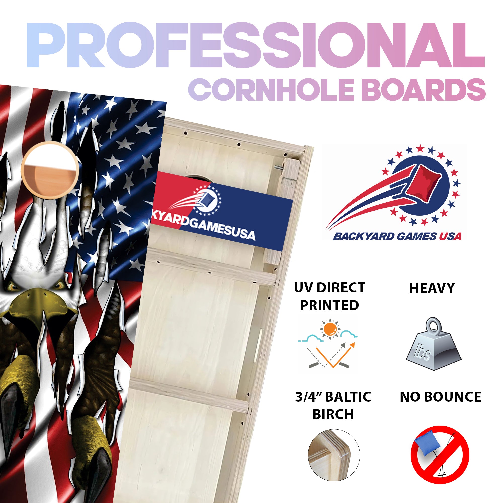 Eagle Claw Professional Cornhole Boards