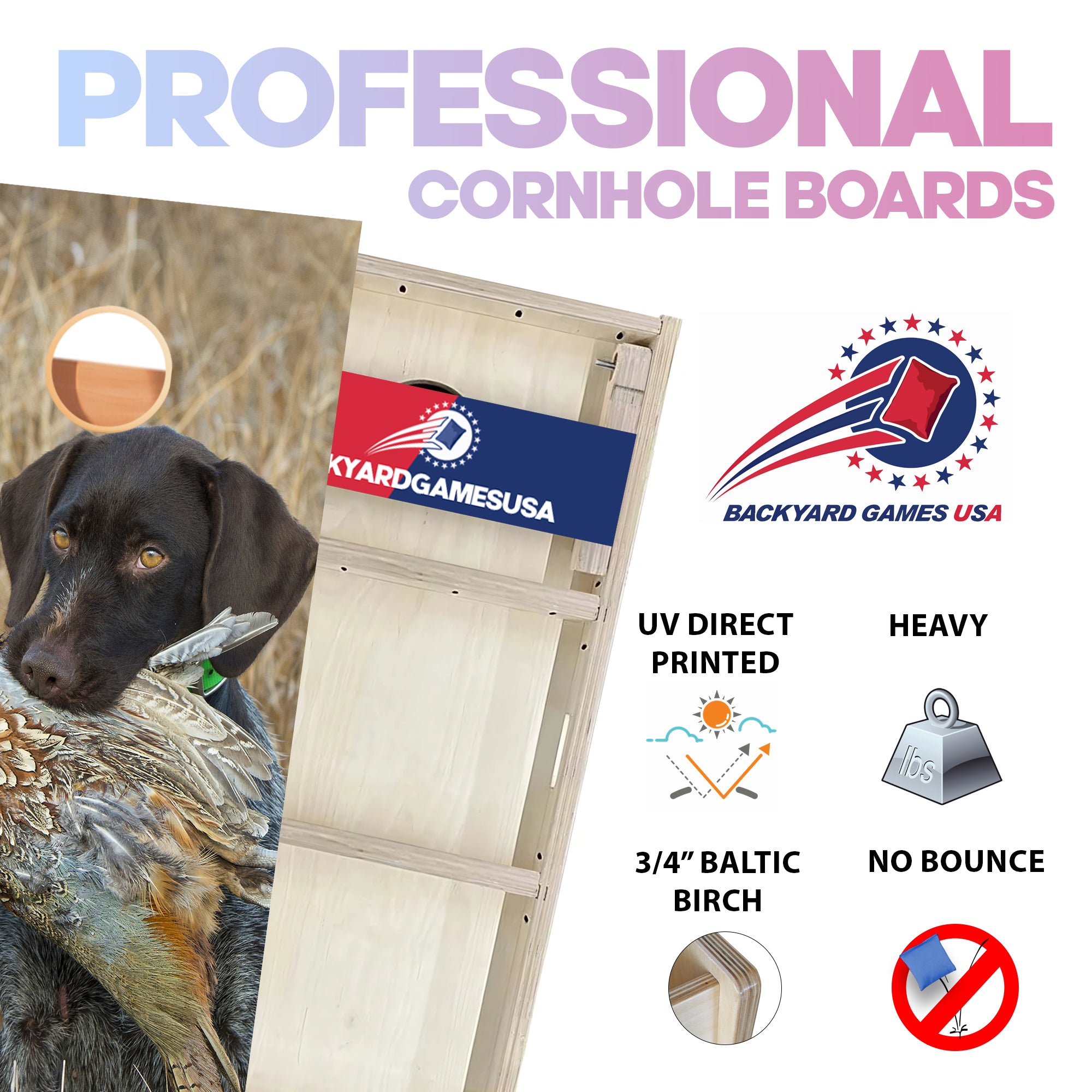 Hunting Ducks Professional Cornhole Boards