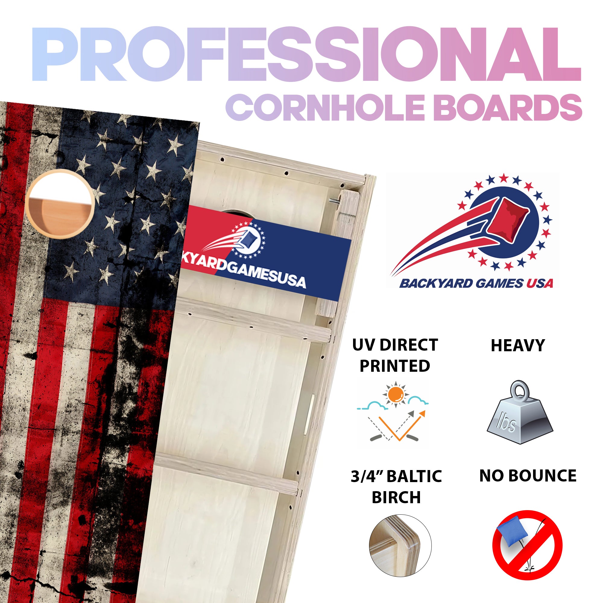 Black Flag Professional Cornhole Boards