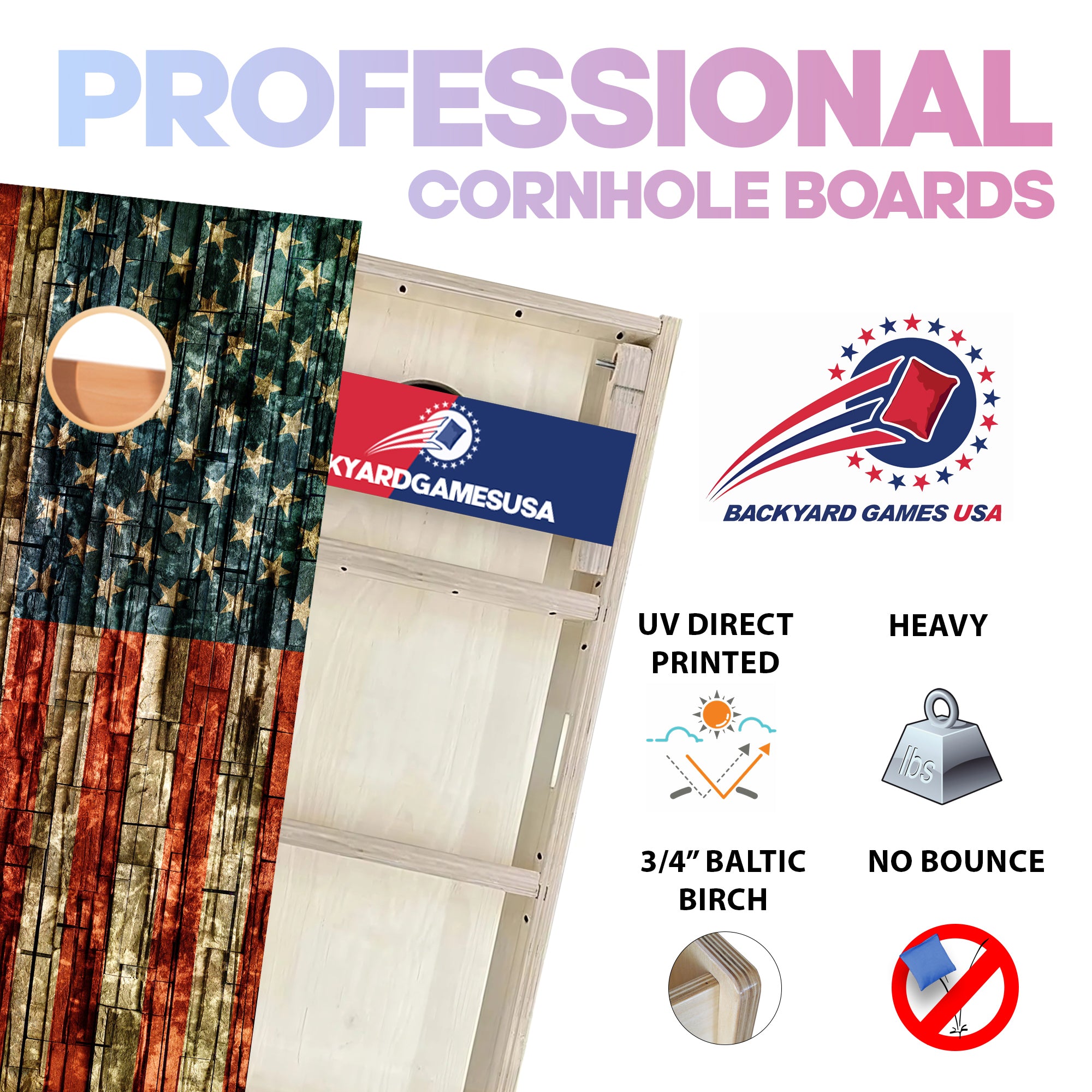 Brick Flag Professional Cornhole Boards