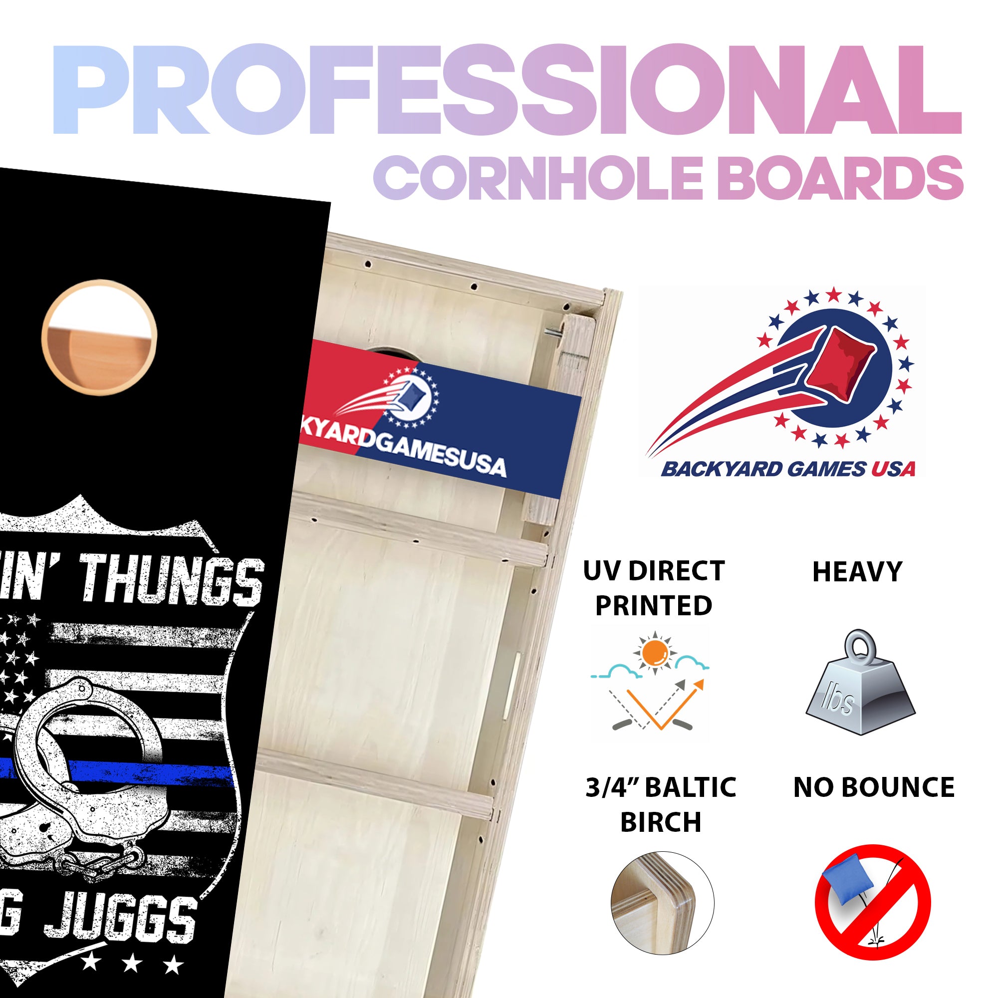 BUSTIN' THUNGS Professional Cornhole Boards