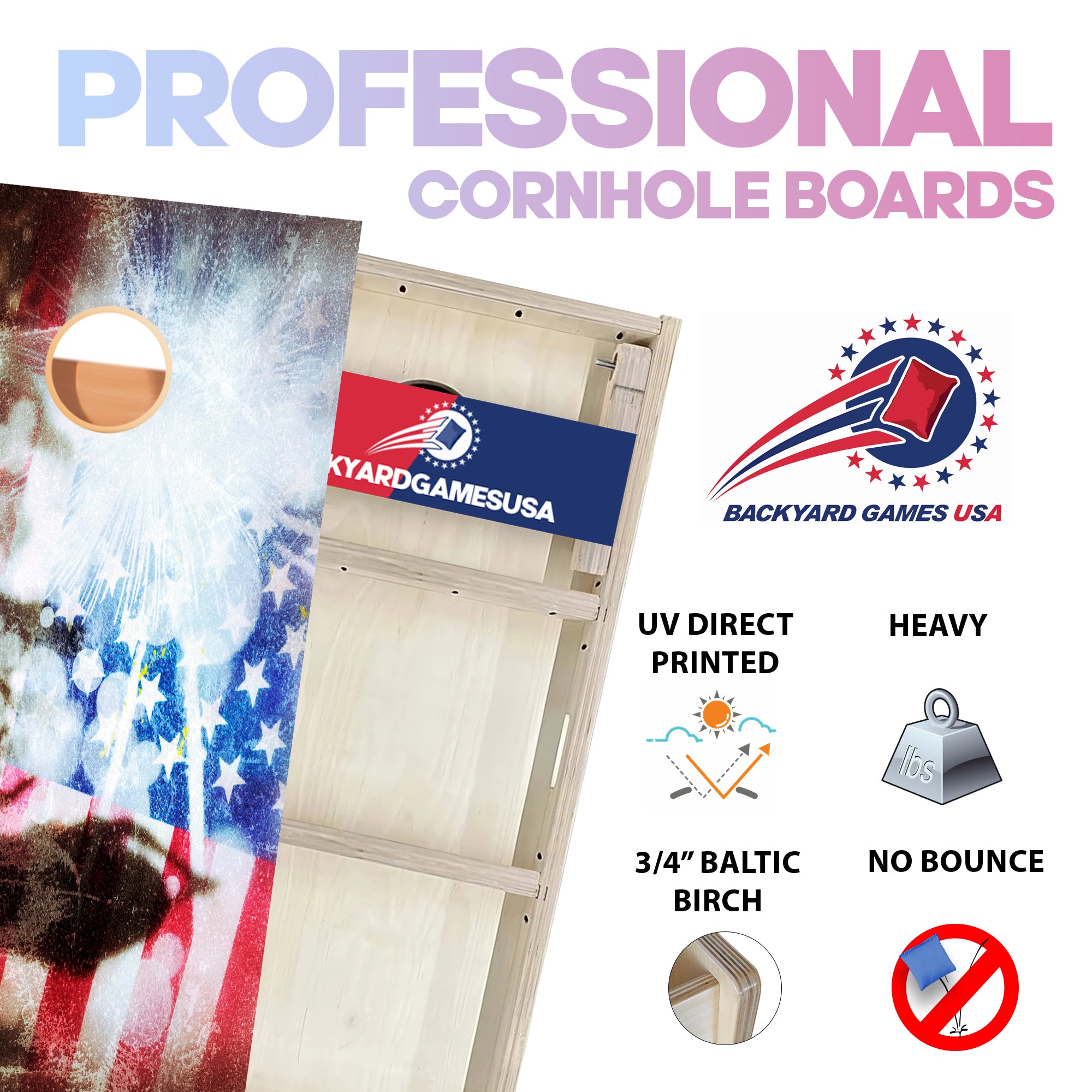 Crowd Flag Professional Cornhole Boards