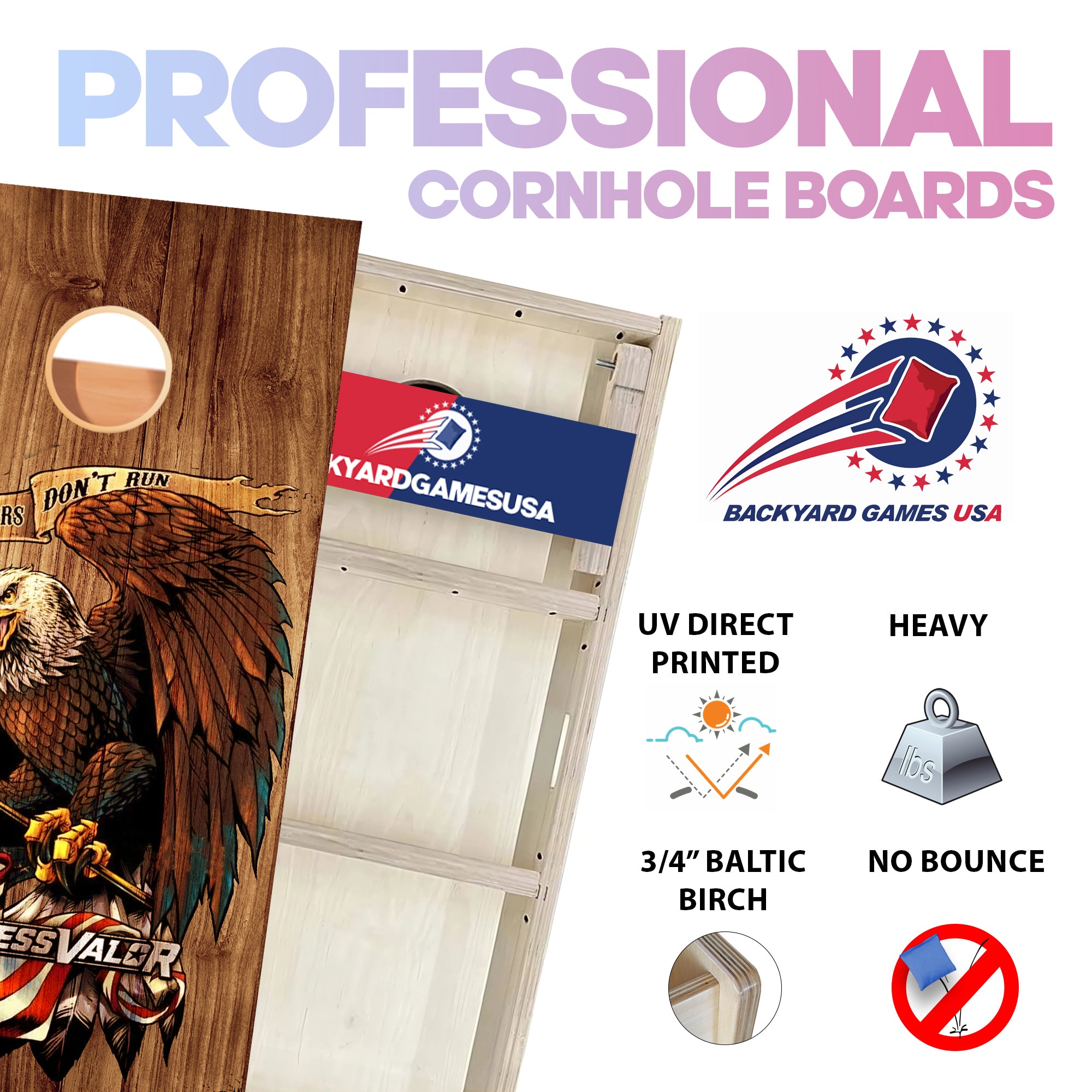 Endless Valor Professional Cornhole Boards